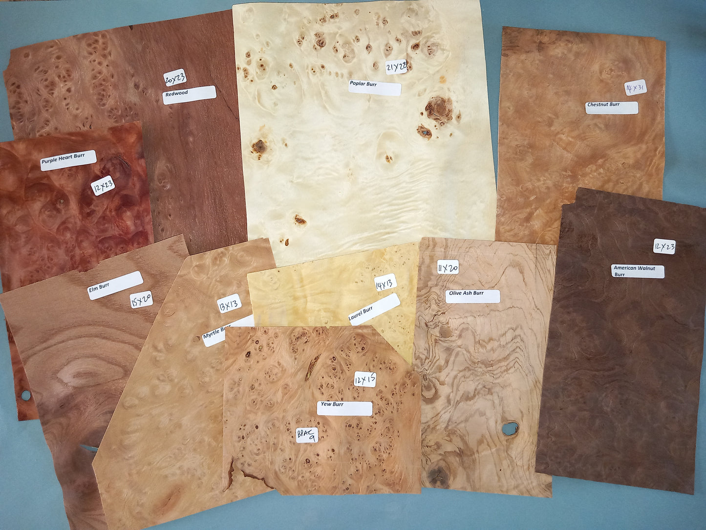 MIXED BURR PACK VENEERS BPAC9