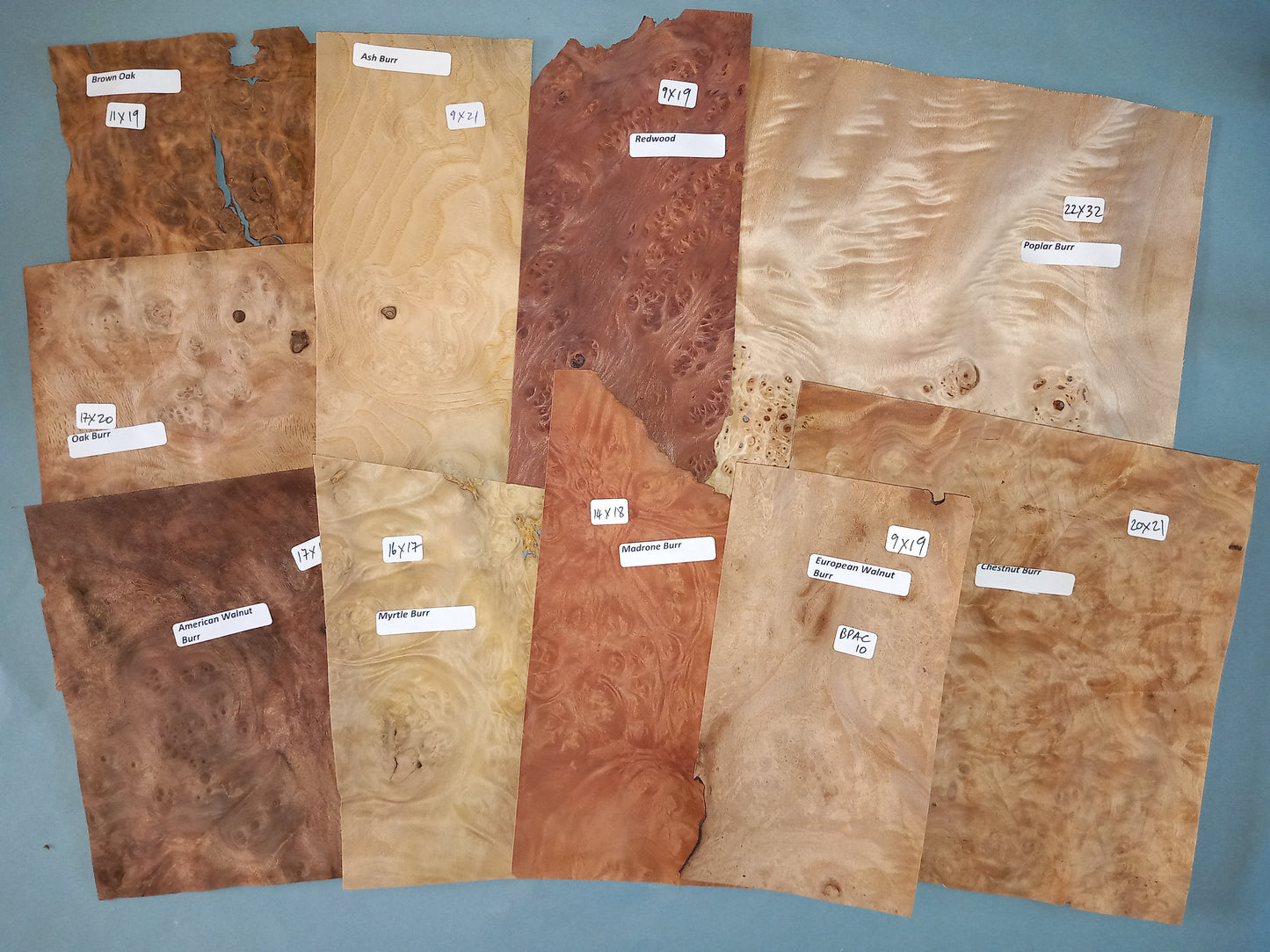 MIXED BURR PACK VENEERS BPAC10