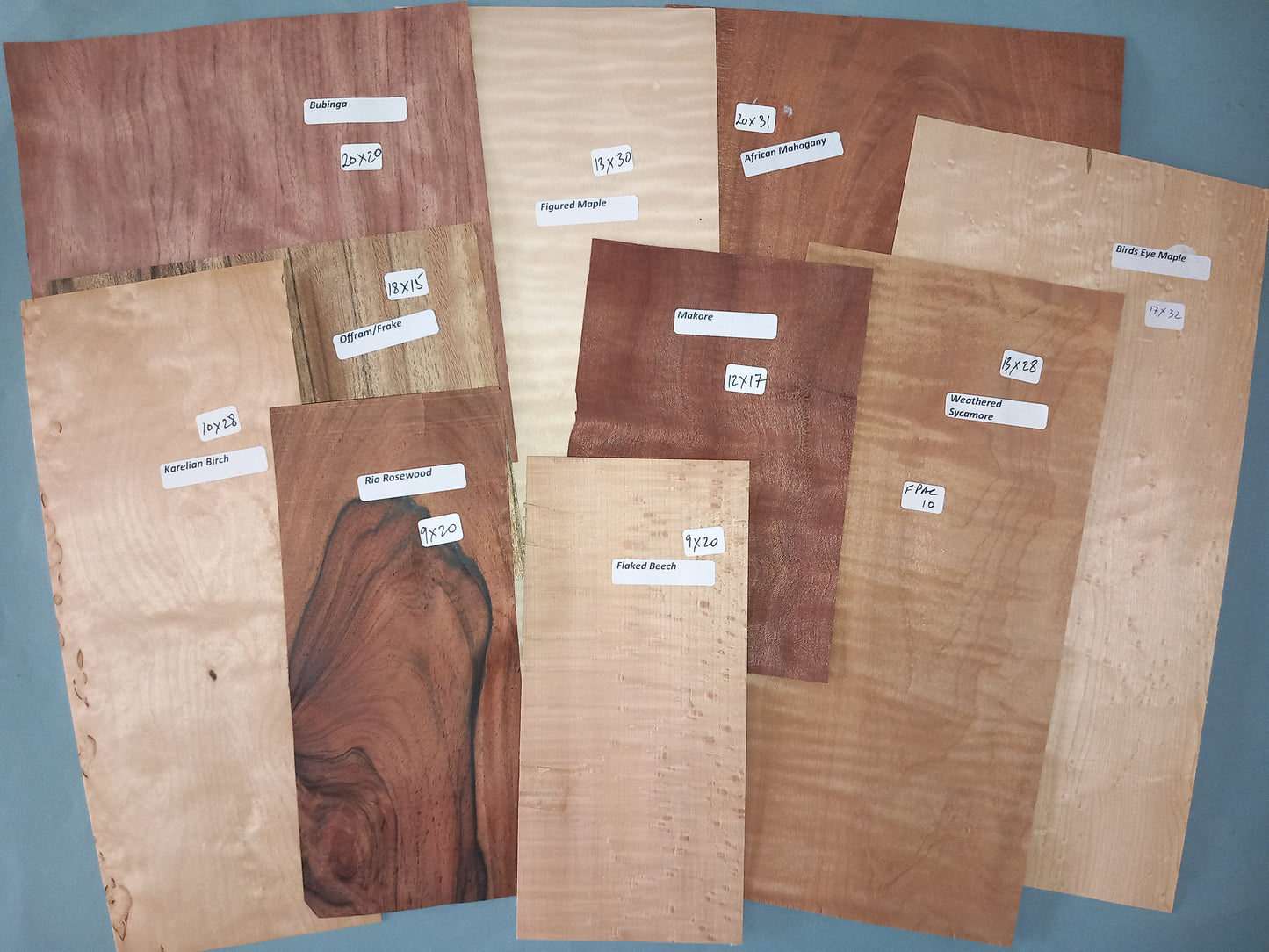 MIXED FIGURED PACK VENEERS FPAC10