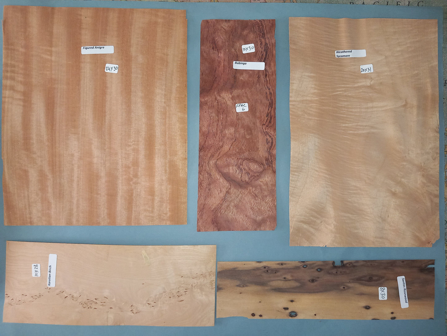 MIXED FIGURED PACK VENEERS FPAC6