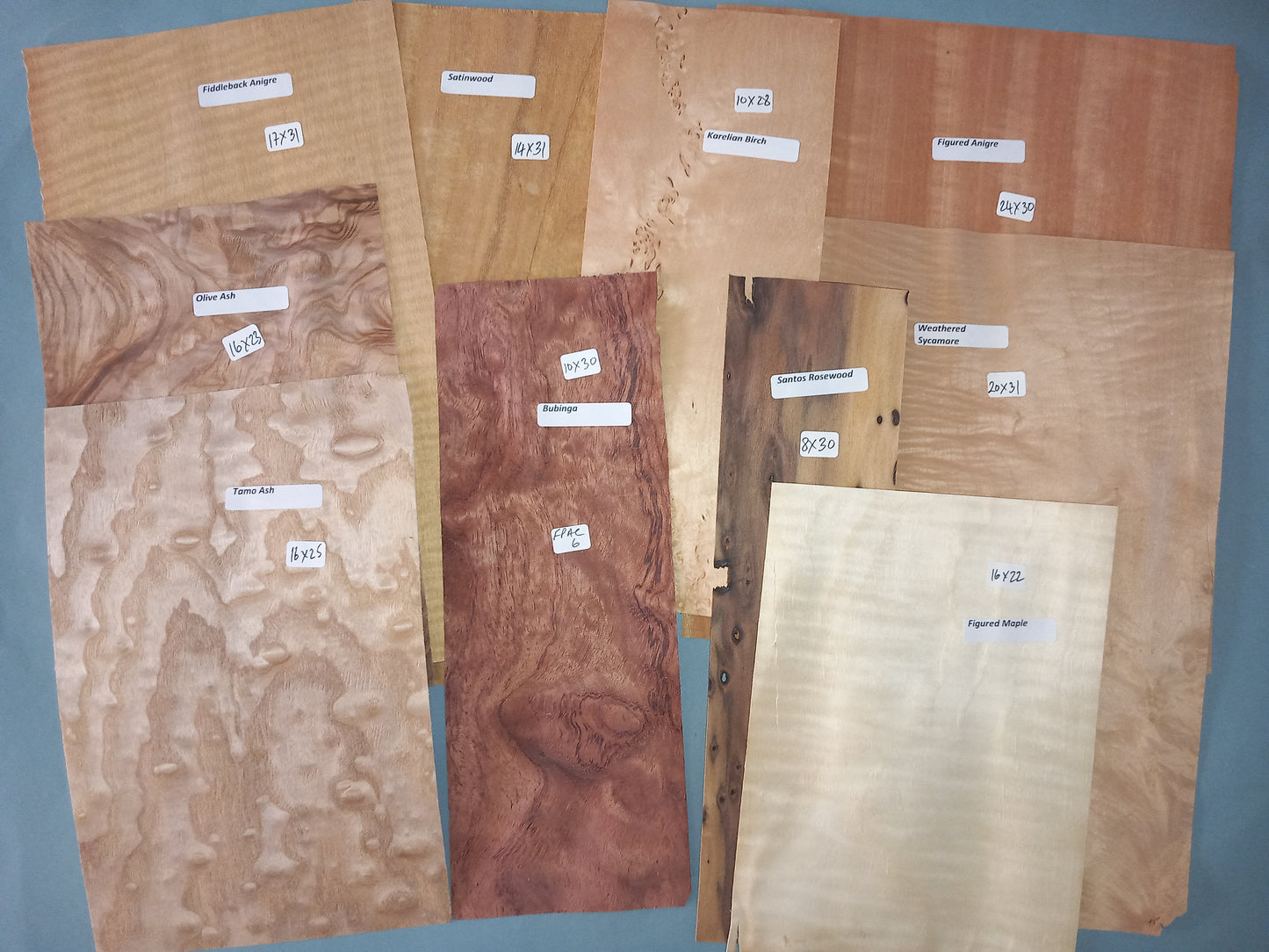 MIXED FIGURED PACK VENEERS FPAC6