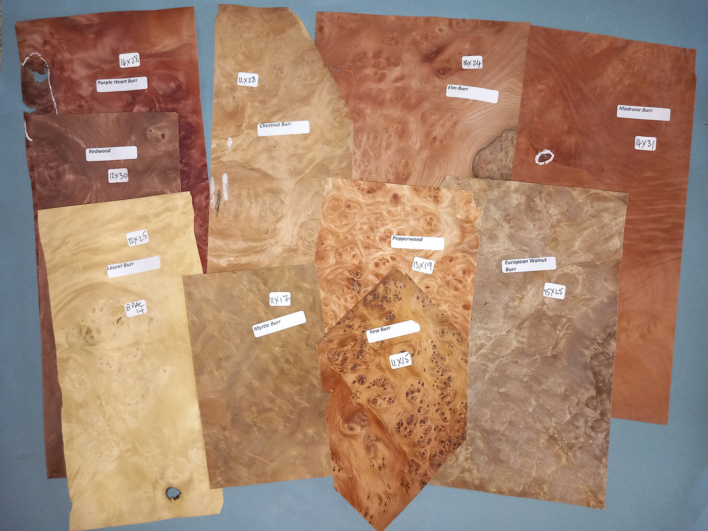 MIXED BURR PACK VENEERS BPAC14