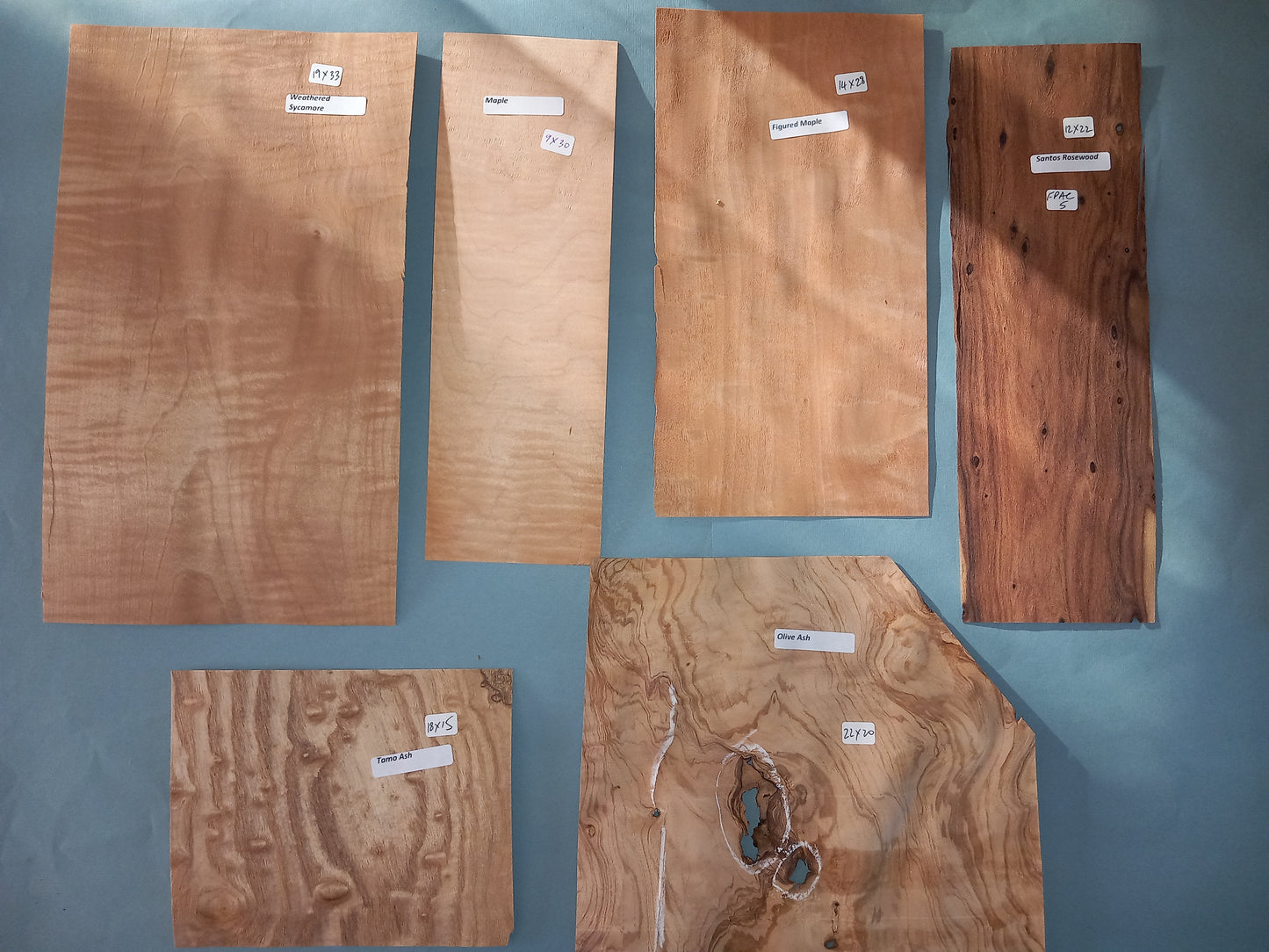 MIXED FIGURED PACK VENEERS FPAC5