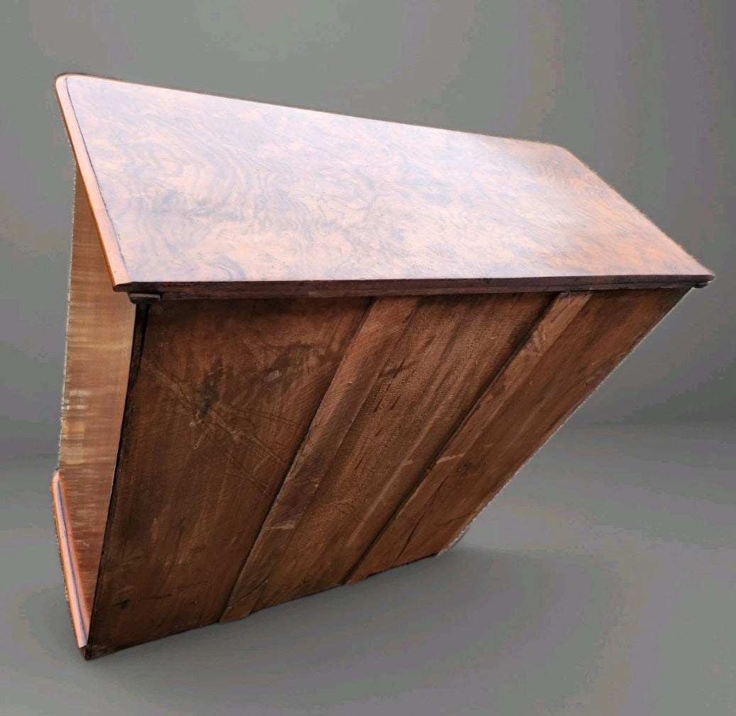 VICTORIAN BURR WALNUT CHEST OF DRAWERS ANTIQUE BURL DESK VICTORIAN FURNITURE