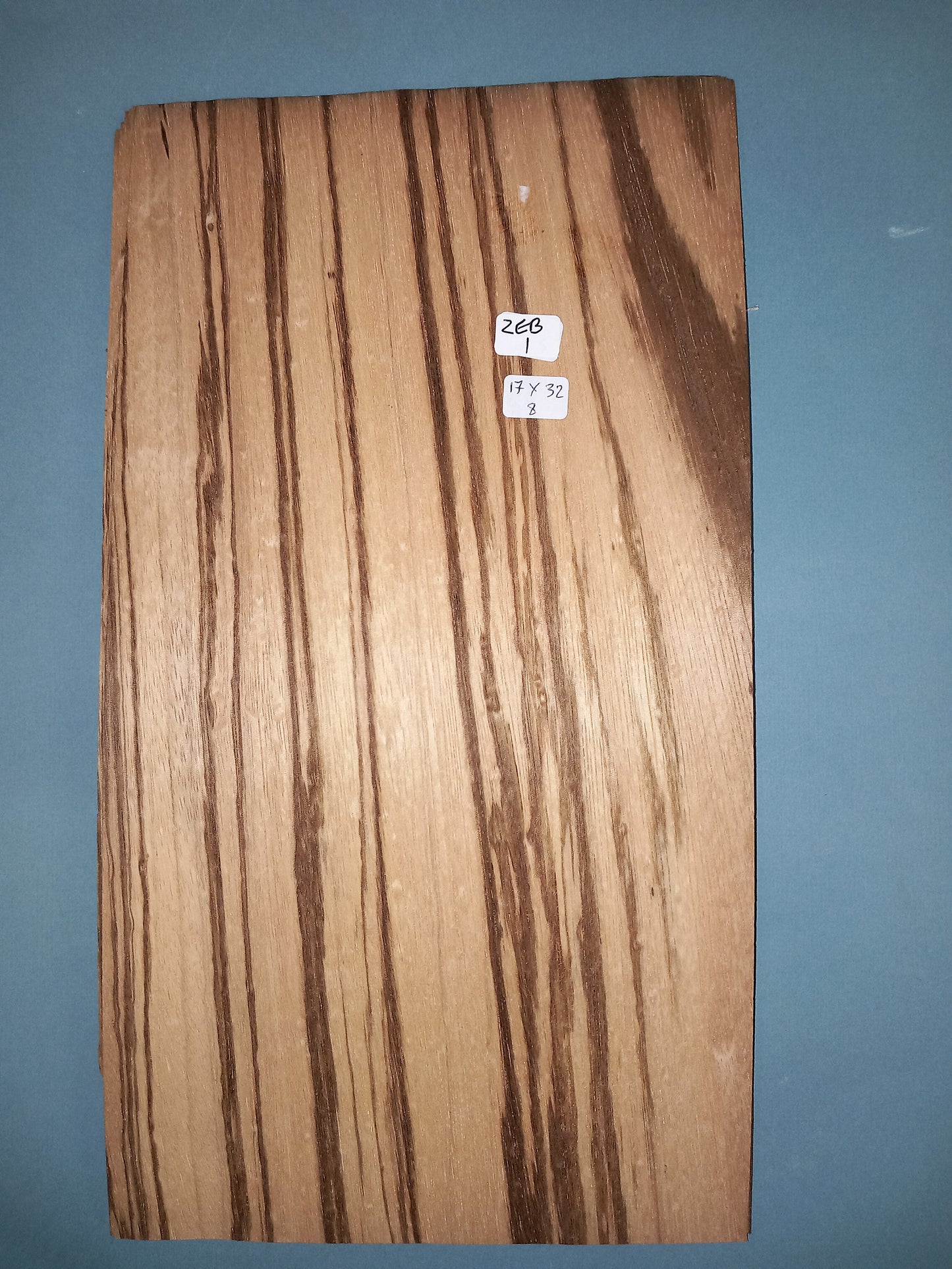 ZEBRANO - 1 CONSECUTIVE SHEET 17x32cm