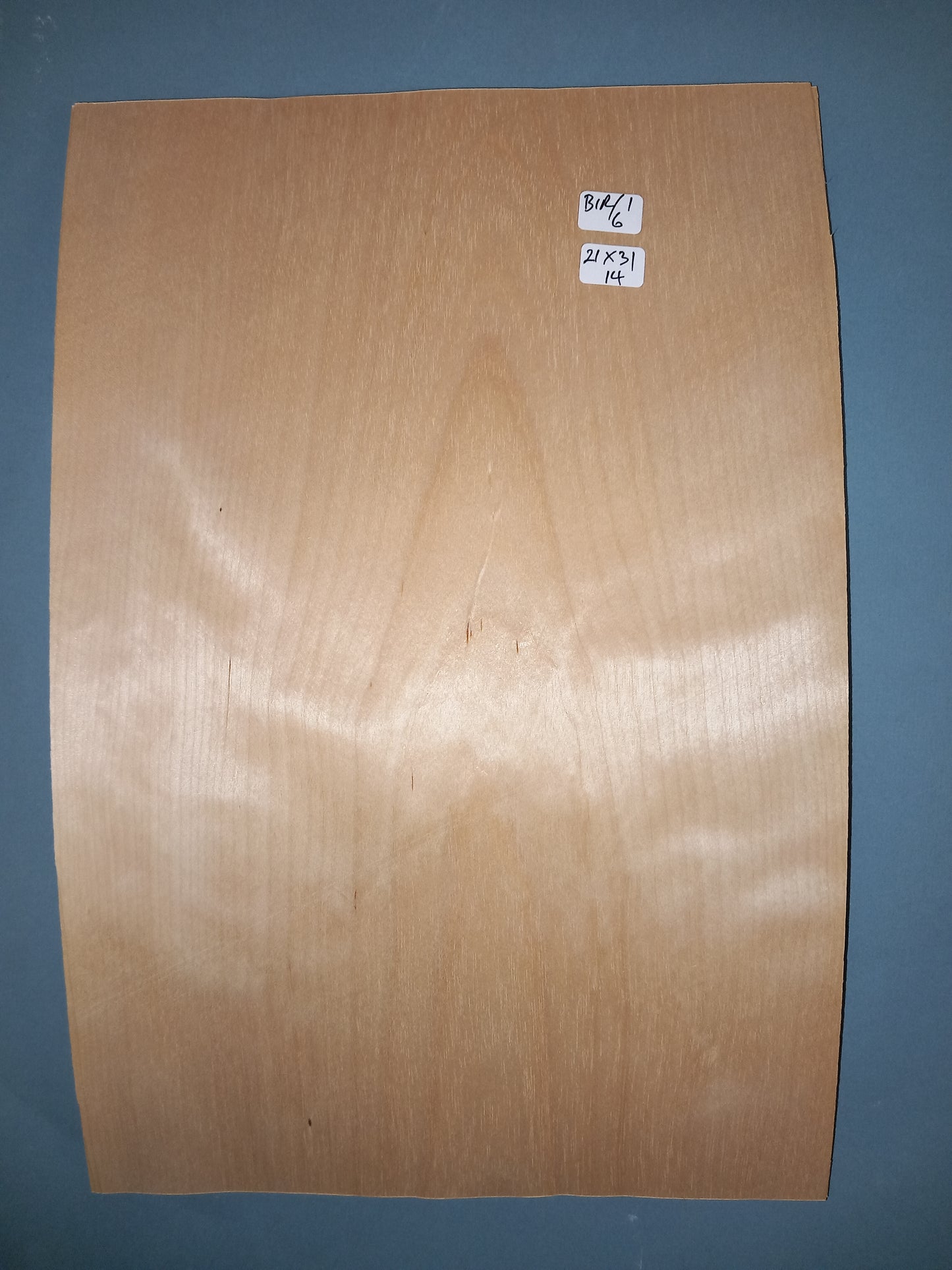 CONSECUTIVE SHEETS OF ICED BIRCH VENEER 21 X 31 CM