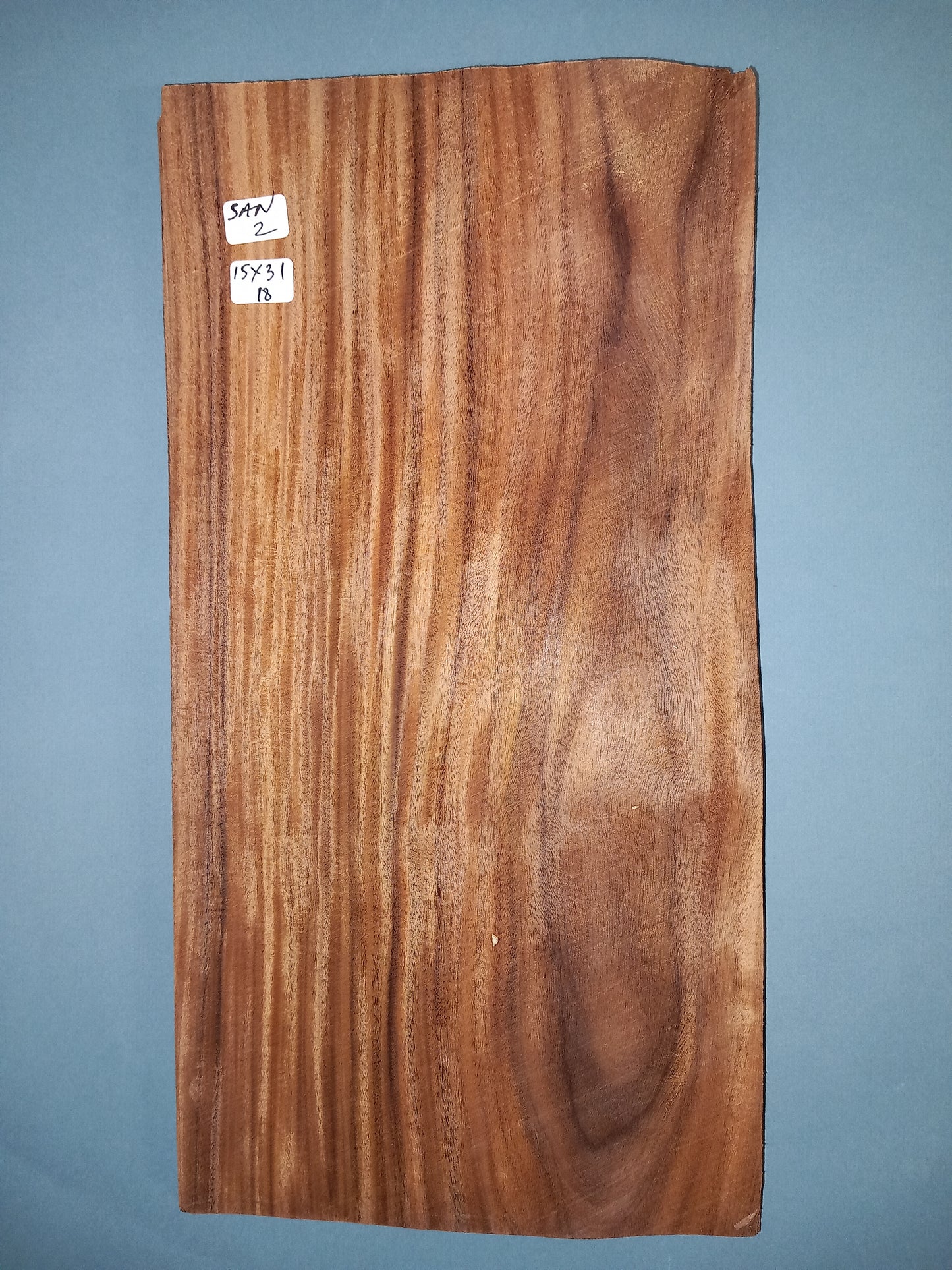 CONSECUTIVE SHEETS OF SANTOS ROSEWOOD VENEER 15 X 31 CM