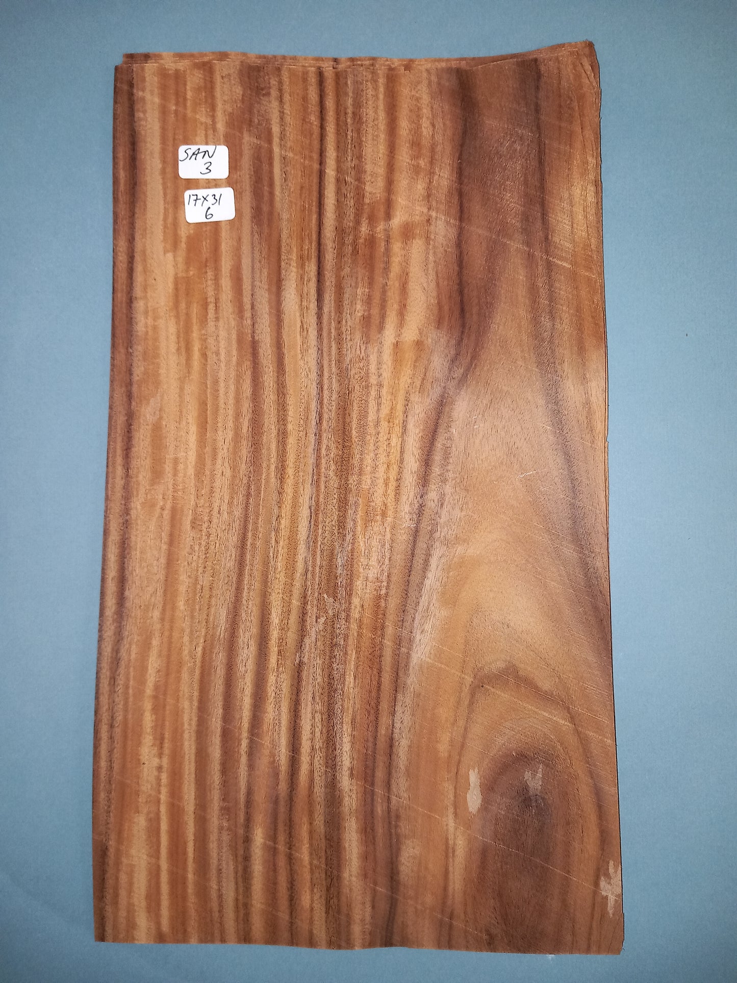 CONSECUTIVE SHEETS OF SANTOS ROSEWOOD VENEER 17 X 31 CM