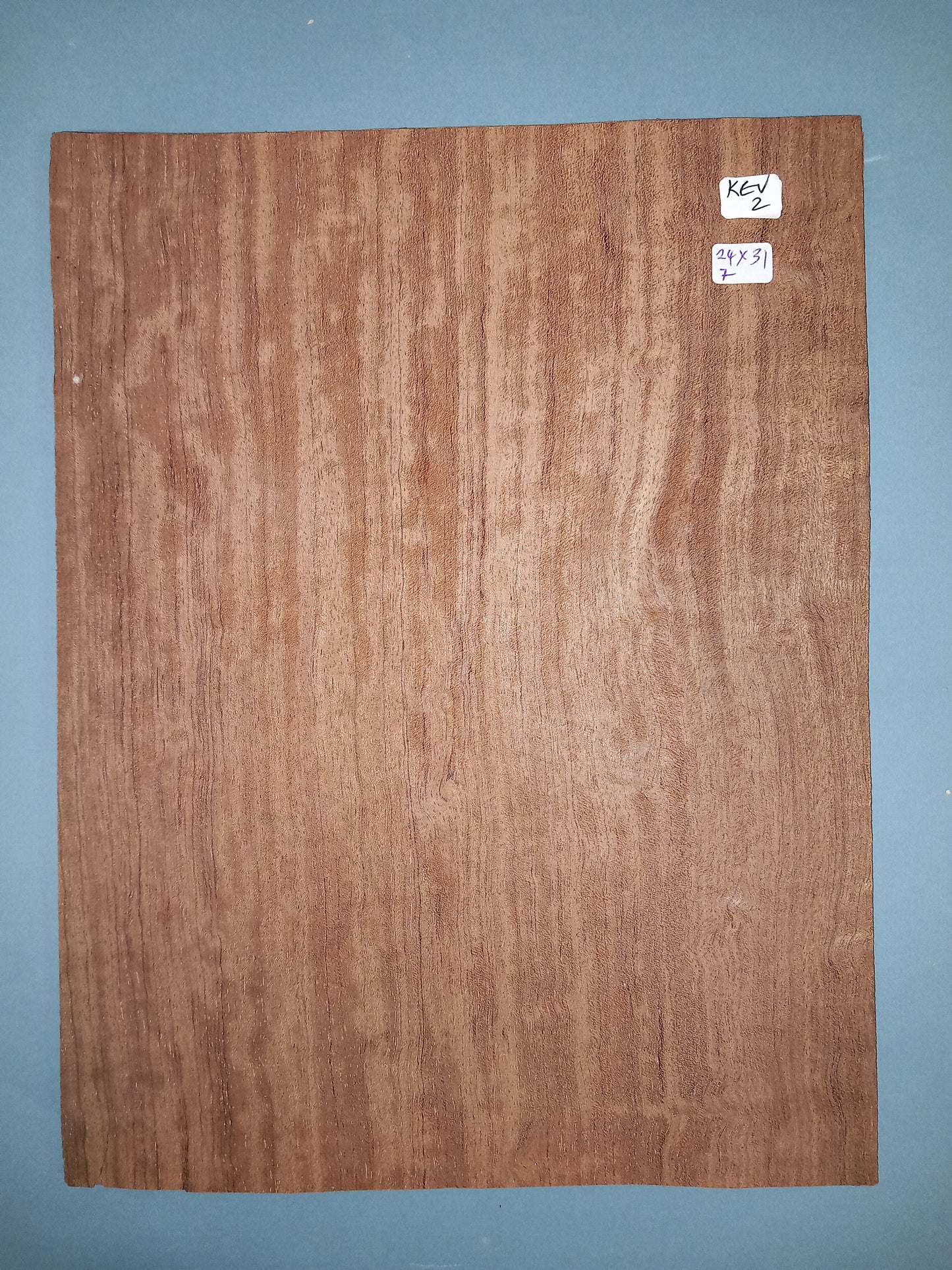 CONSECUTIVE SHEETS OF KEVAZINGO VENEER 24 X 31 CM
