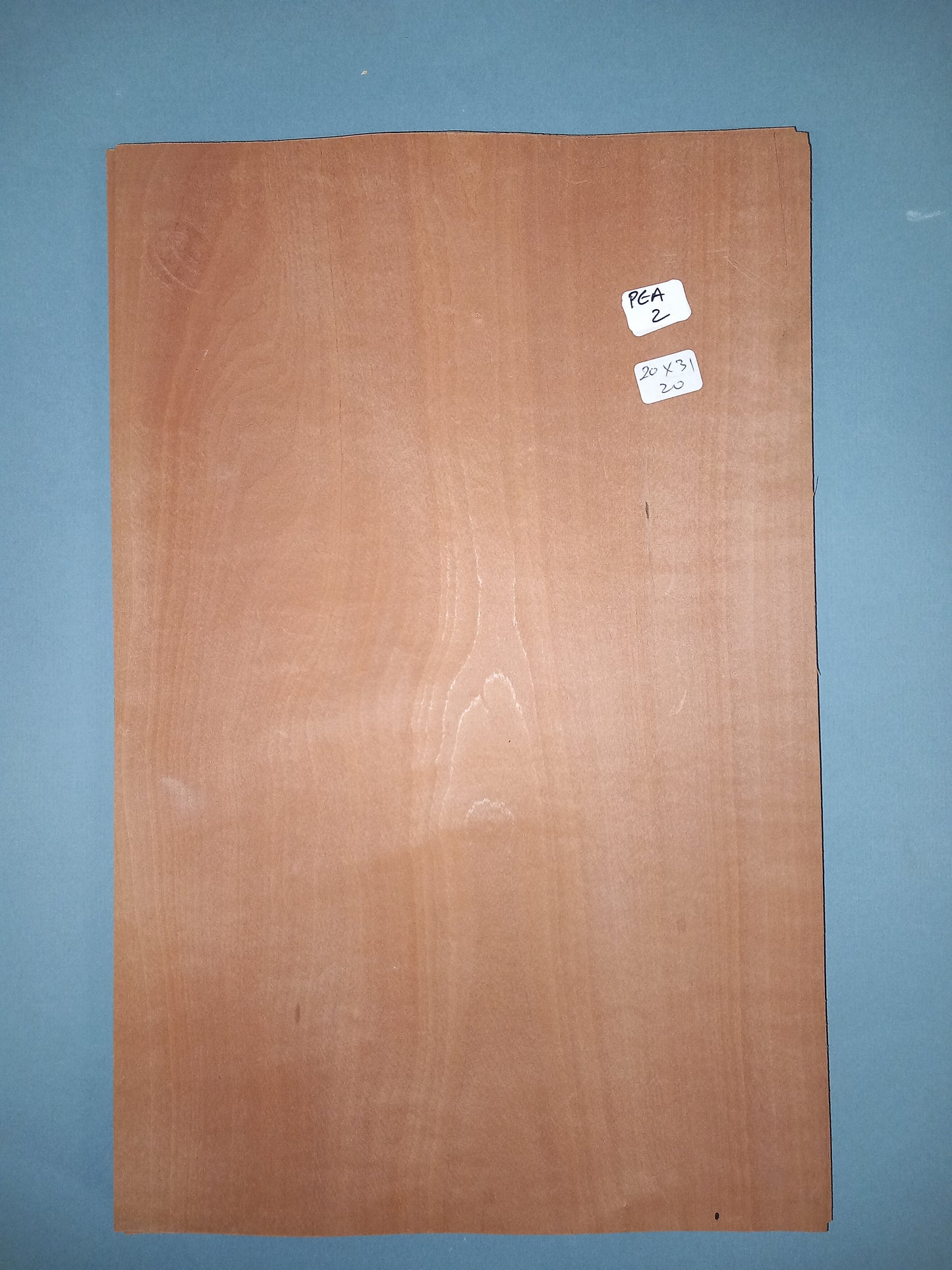 CONSECUTIVE SHEETS OF PEARWOOD VENEER 20 X 31 CM