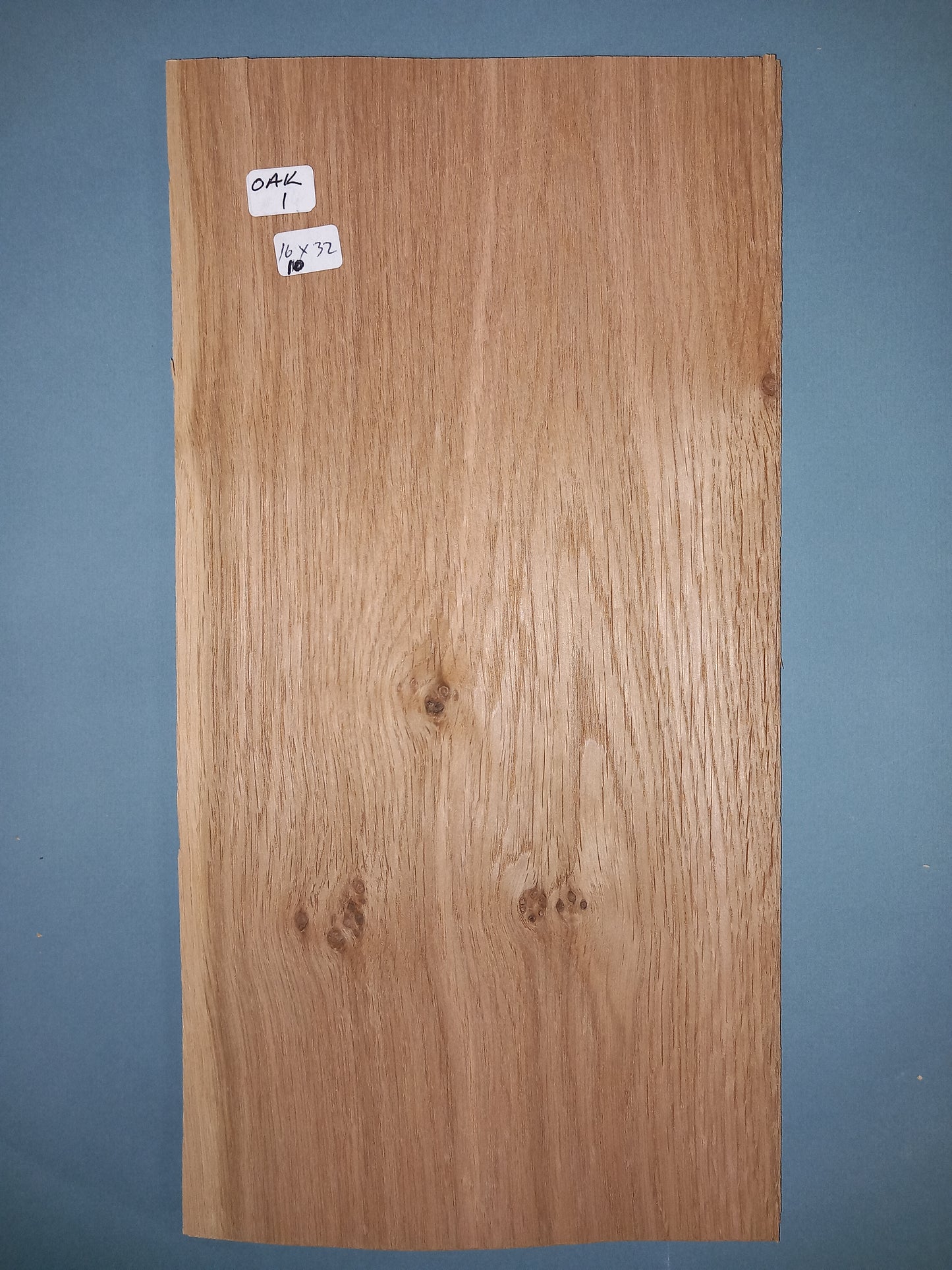 CONSECUTIVE SHEETS OF OAK VENEER 16 X 32 CM