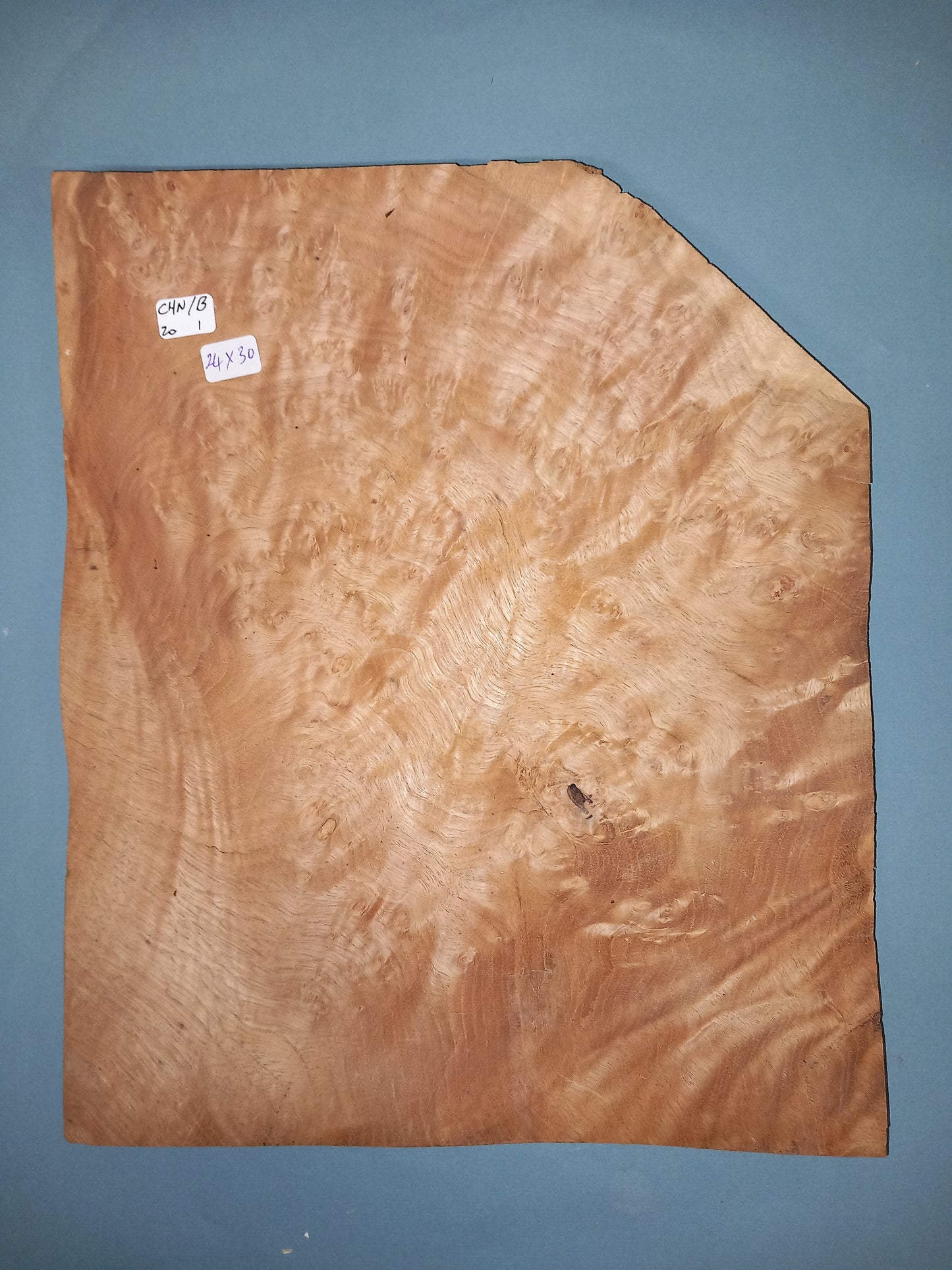 CONSECUTIVE SHEETS OF CHESTNUT BURR VENEER 24 X 30 CM
