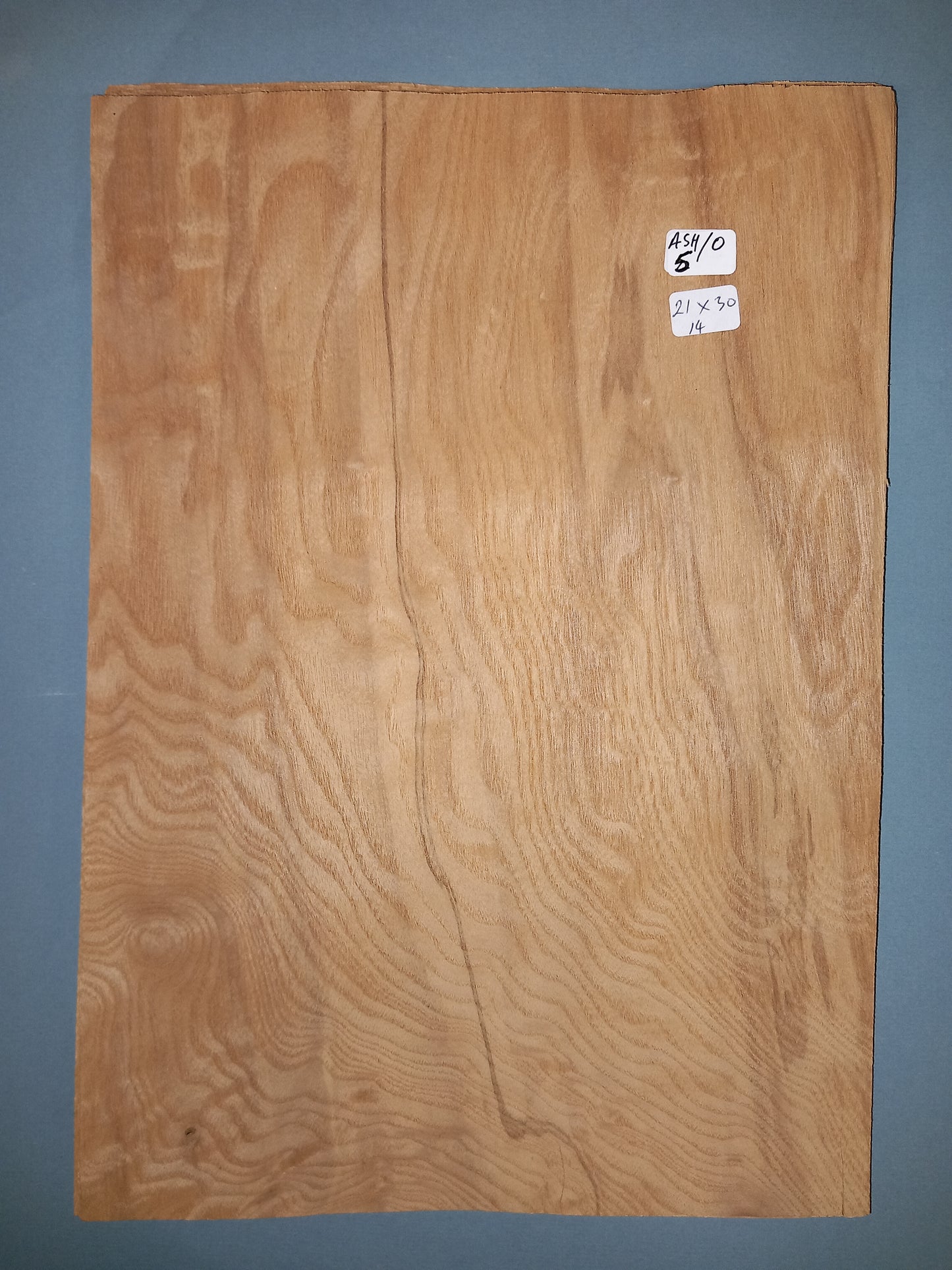 CONSECUTIVE SHEETS OF OLIVE ASH VENEER 21 X 30 CM