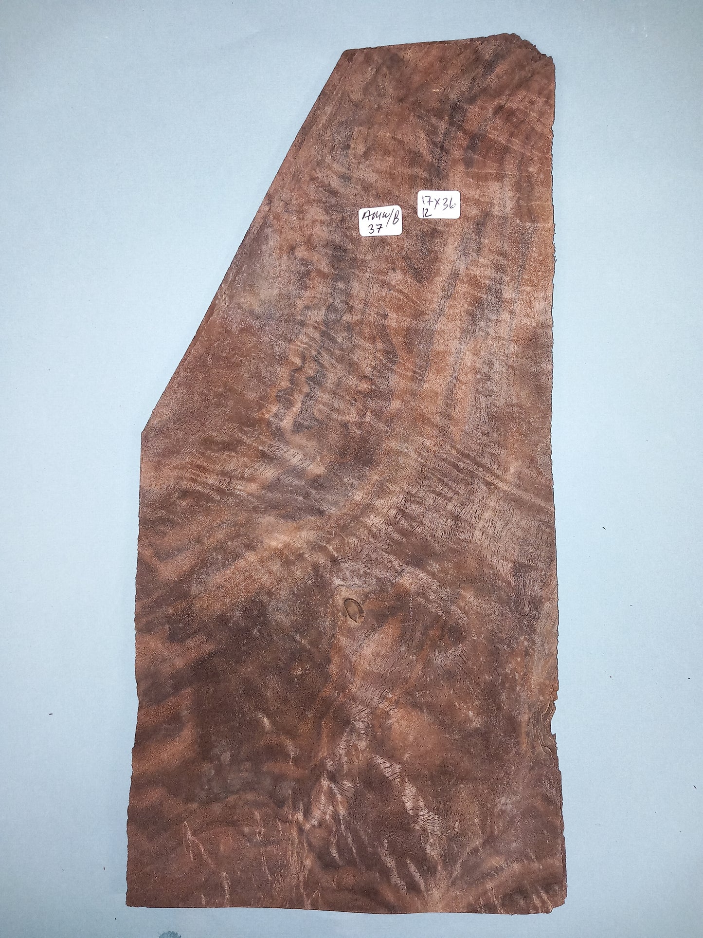CONSECUTIVE SHEETS OF AMERICAN WALNUT BURR VENEER 17 X 36 CM