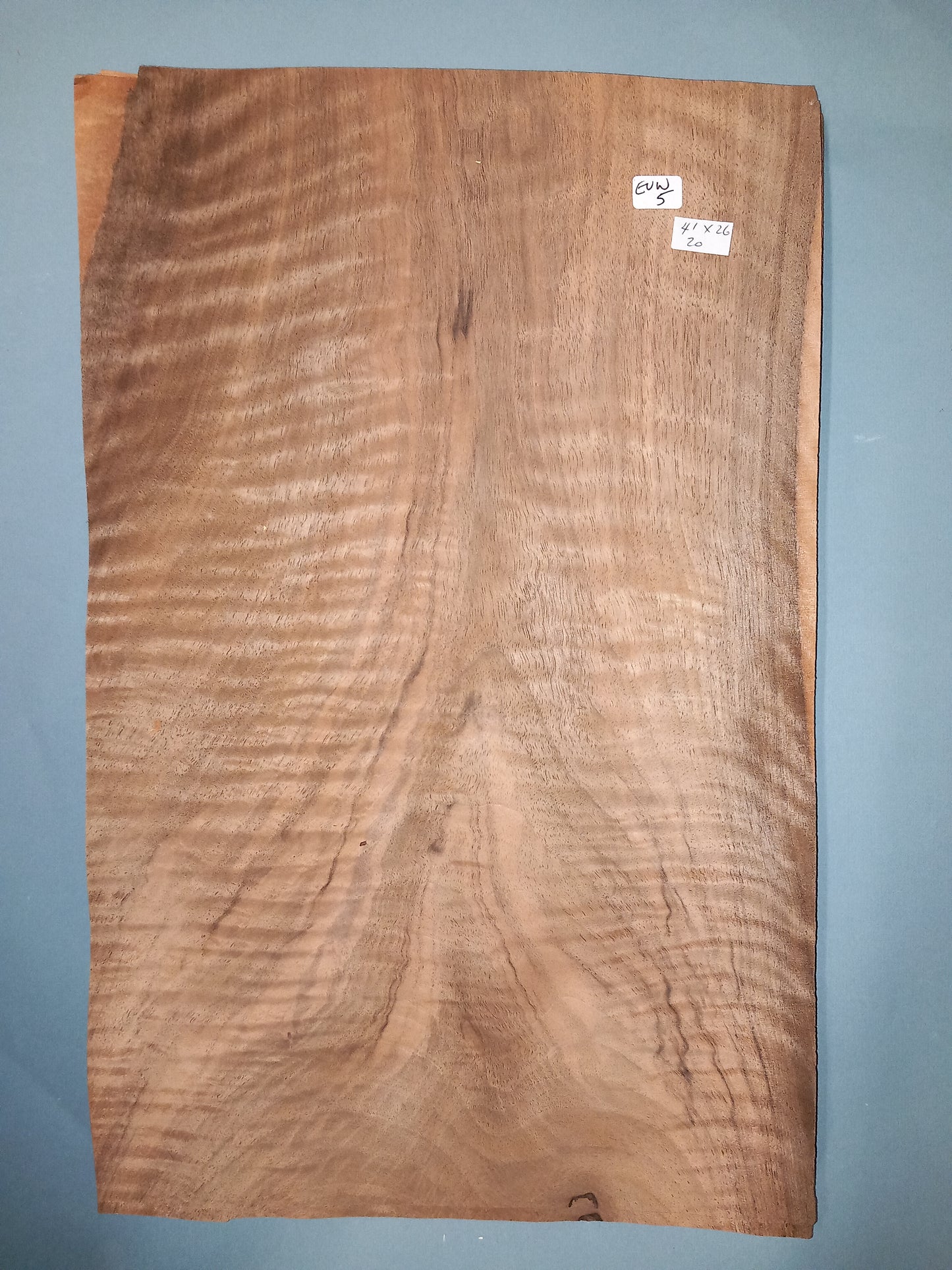 CONSECUTIVE SHEETS OF EUROPEAN WALNUT VENEER 41 X 26 CM