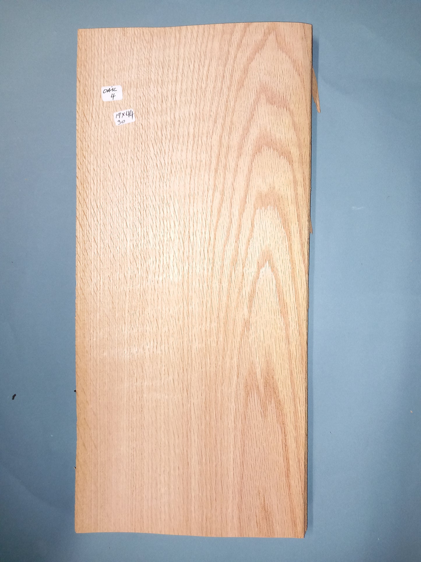 CONSECUTIVE SHEETS OF OAK VENEER 19 X 44 CM