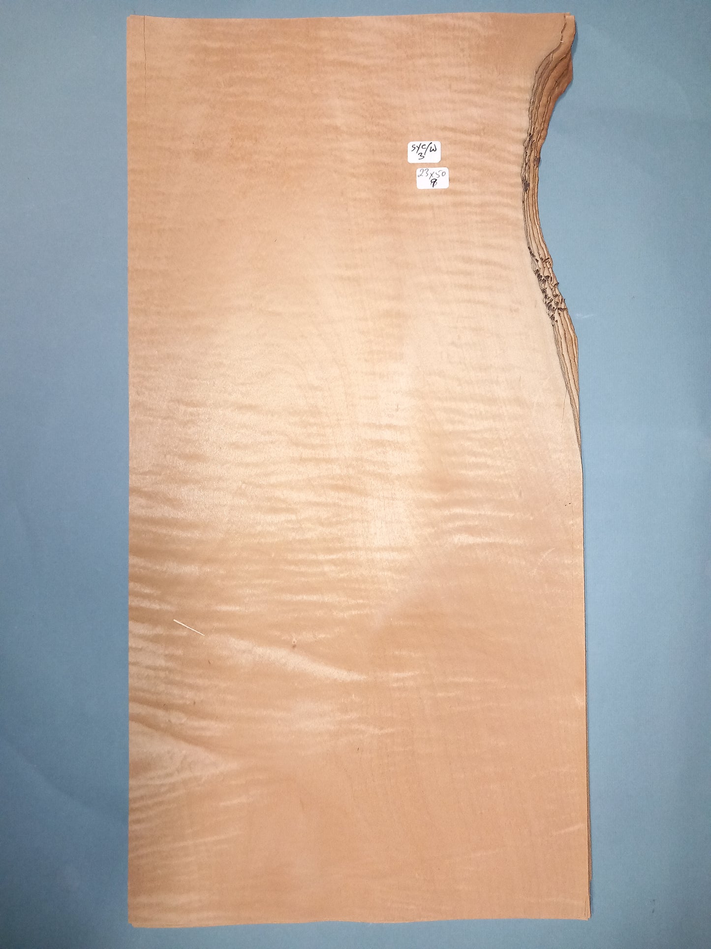 CONSECUTIVE SHEETS OF WEATHERED SYCAMORE VENEER 23 X 50 CM