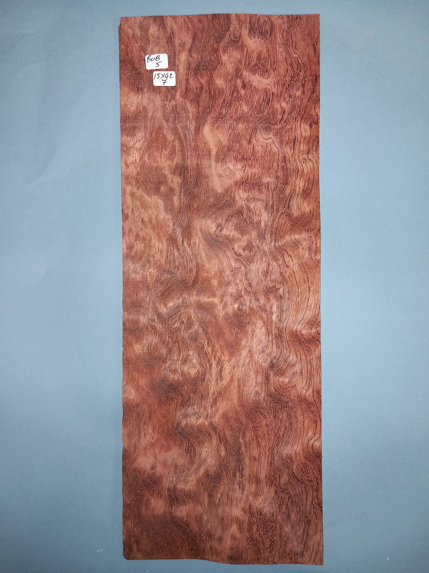 BUBINGA - 1 CONSECUTIVE SHEET 15x42cm