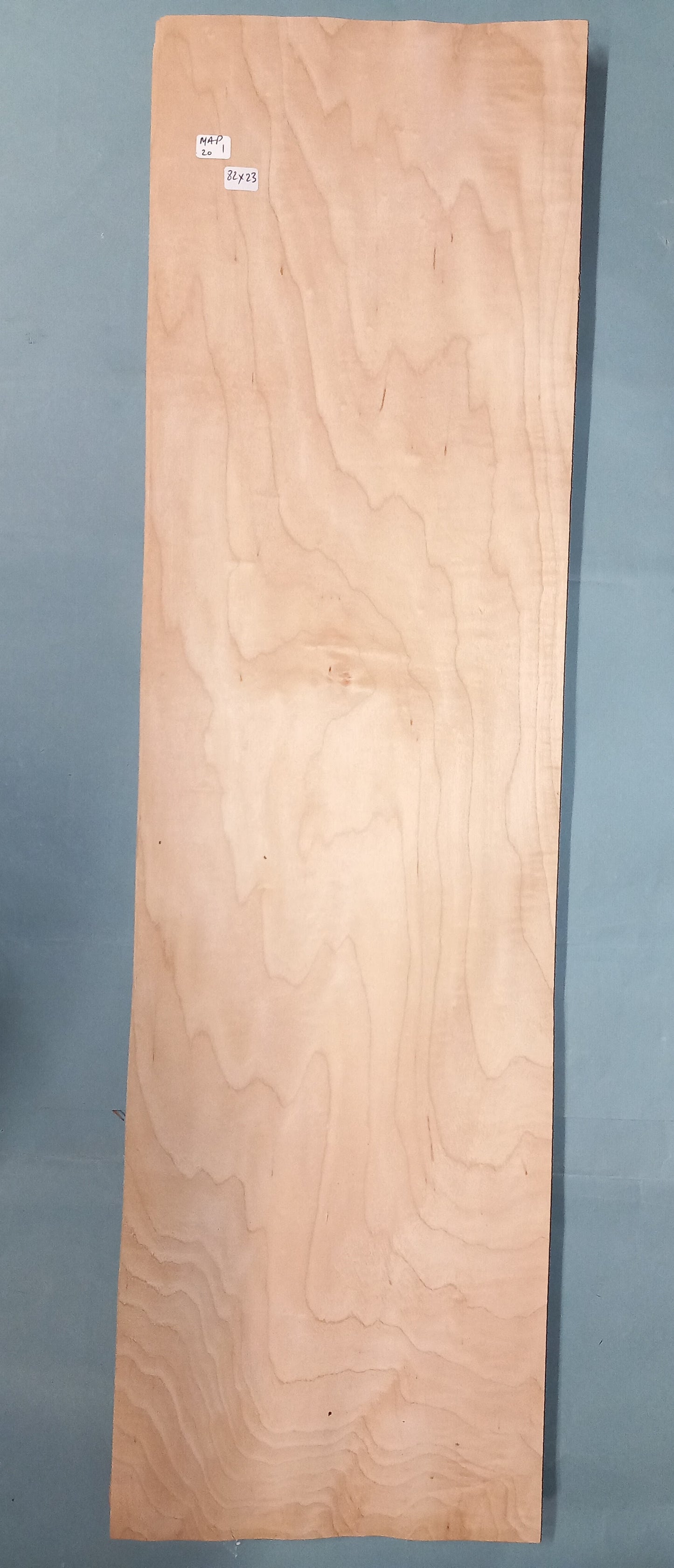 CONSECUTIVE SHEETS OF MAPLE VENEER 82 X 23 CM