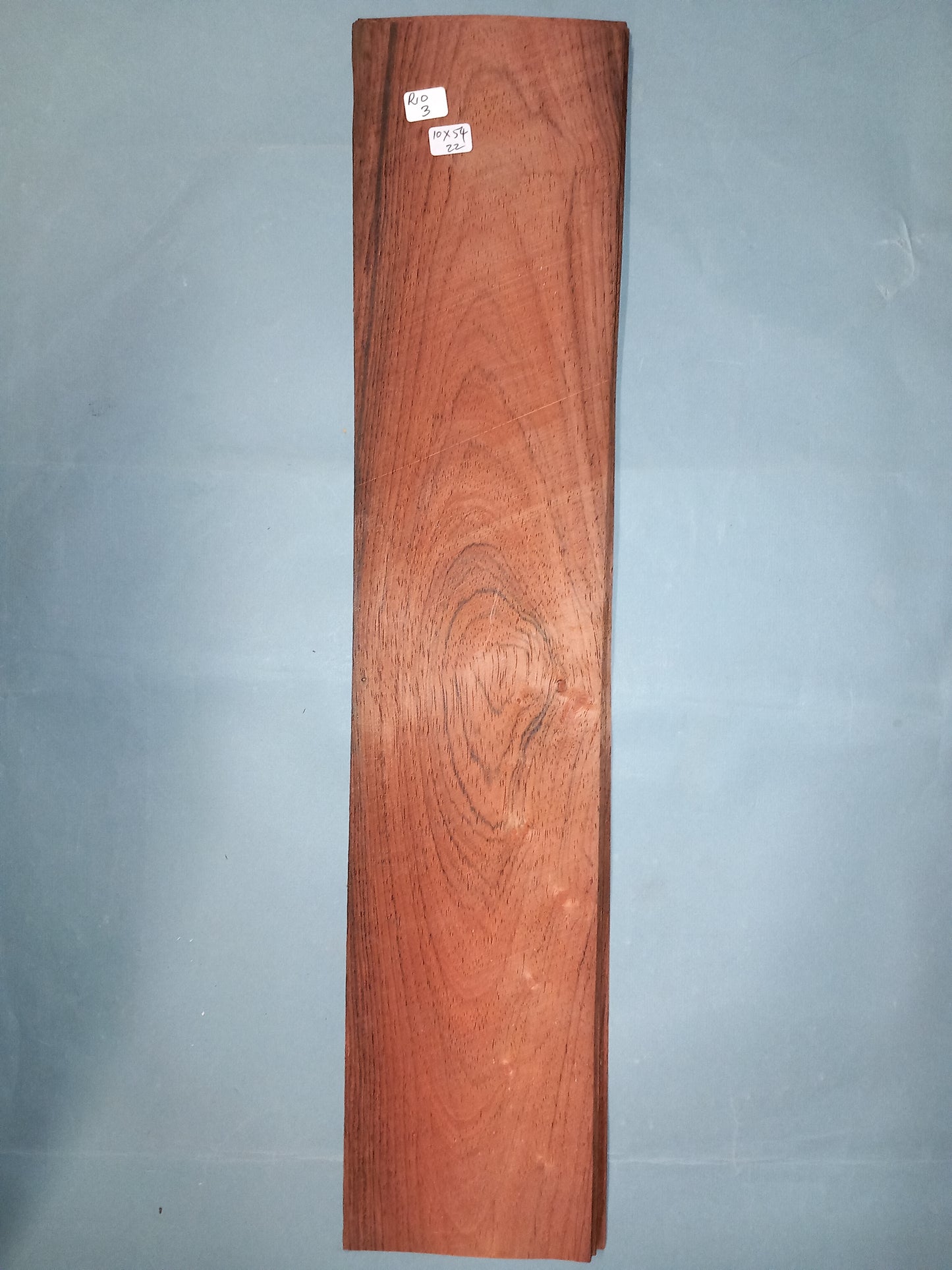 CONSECUTIVE SHEETS OF RIO ROSEWOOD VENEER 10 X 54 CM
