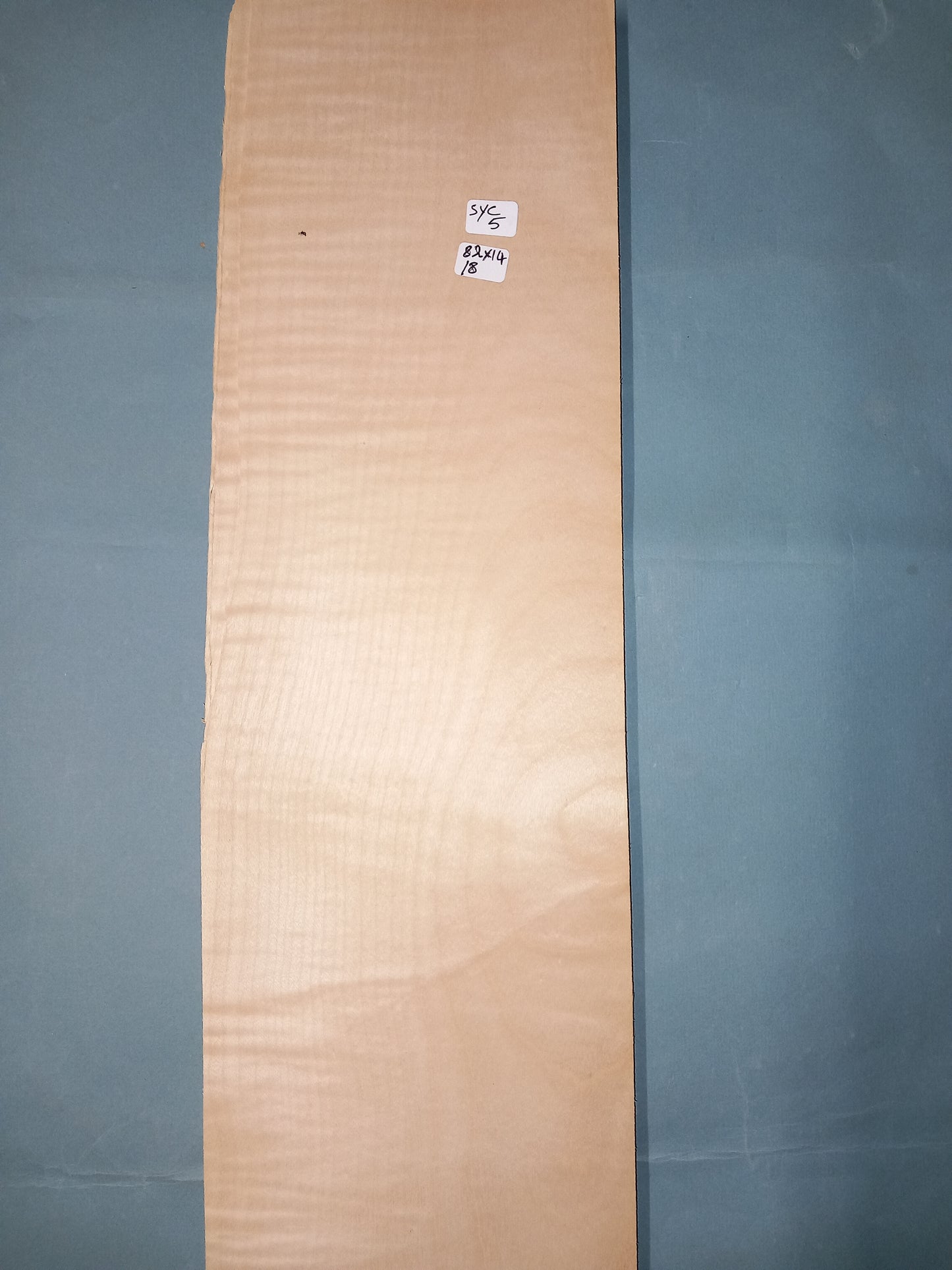 LARGE CONSECUTIVE SHEETS OF SYCAMORE VENEER 82 X 14 CM