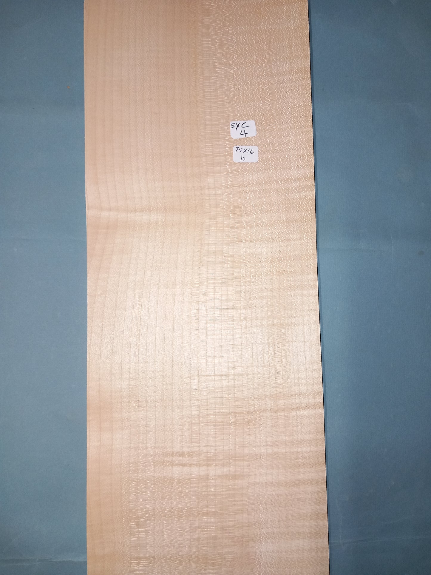 LARGE CONSECUTIVE SHEETS OF SYCAMORE VENEER 75 X 16 CM
