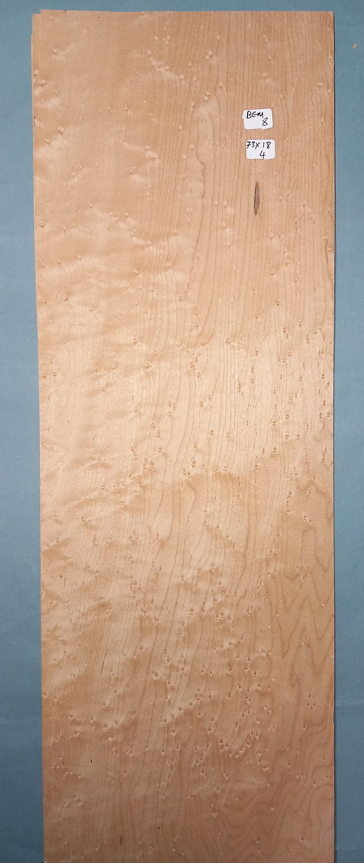 BIRDS EYE MAPLE - 1 CONSECUTIVE SHEET 18x73cm