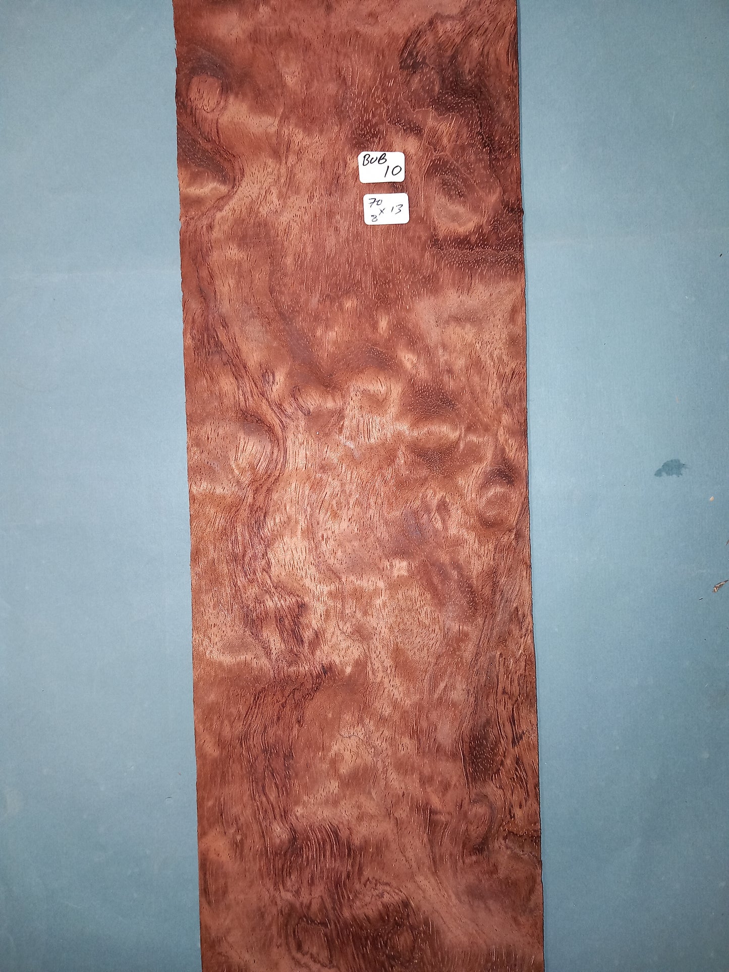 BUBINGA - 1 CONSECUTIVE SHEET 13x70cm