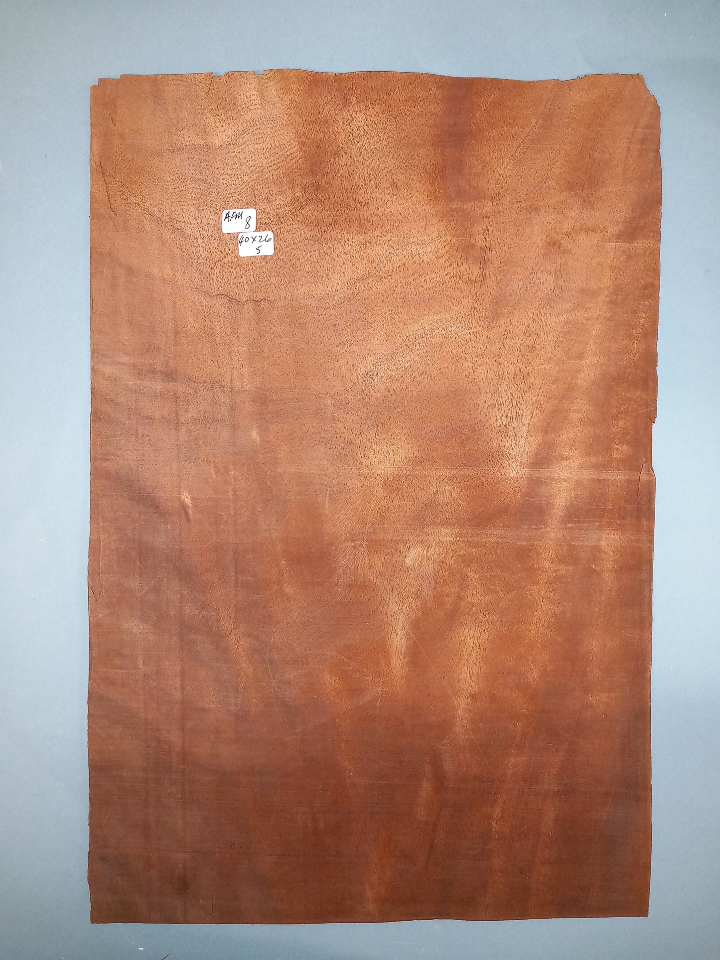 CONSECUTIVE SHEETS OF AFRICAN MAHOGANY VENEER 40 X 26 CM