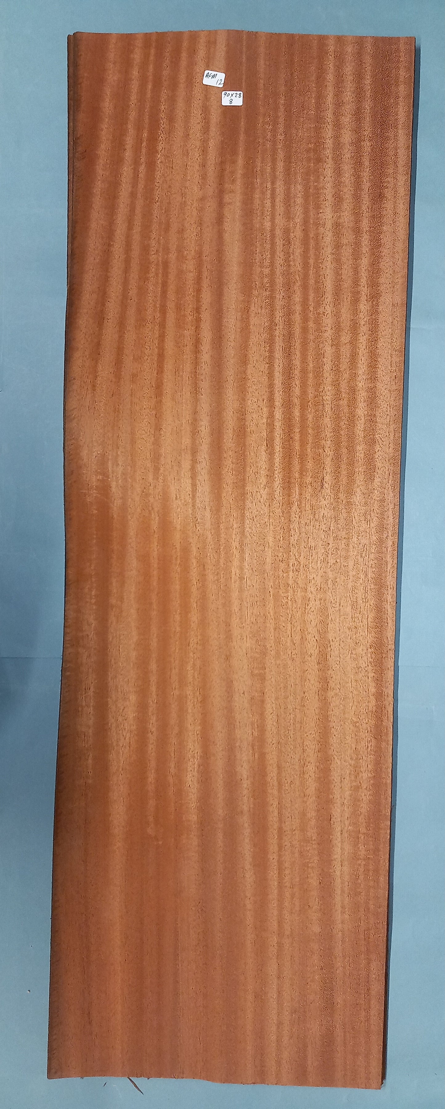 LARGE CONSECUTIVE SHEETS OF AFRICAN MAHOGANY VENEER 90 X 28 CM 1.7MM