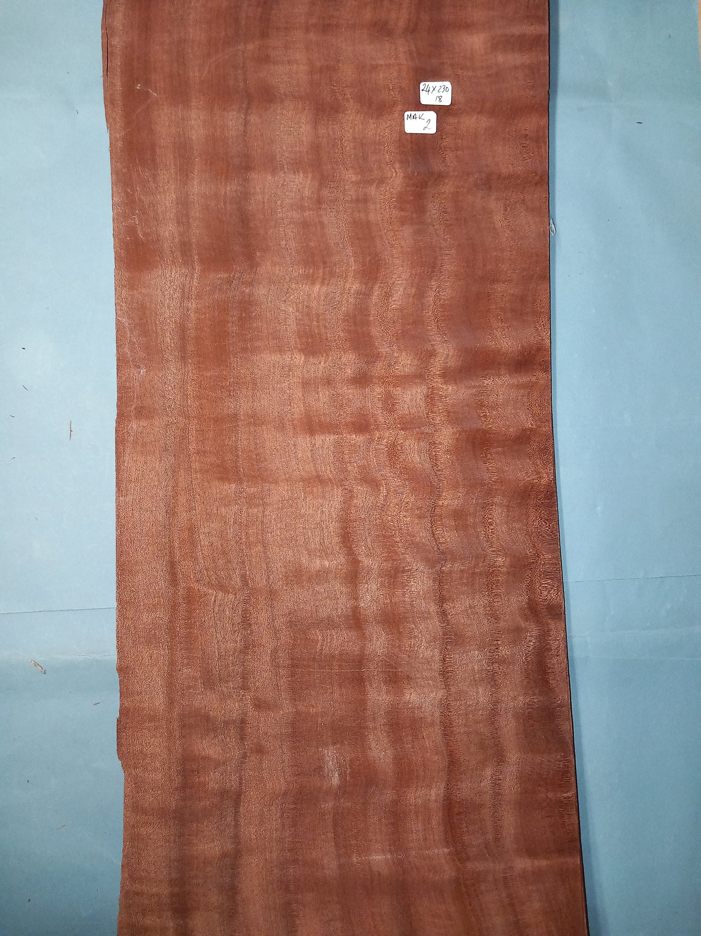 LARGE CONSECUTIVE SHEETS OF MAKORE VENEER 24 X 230 CM