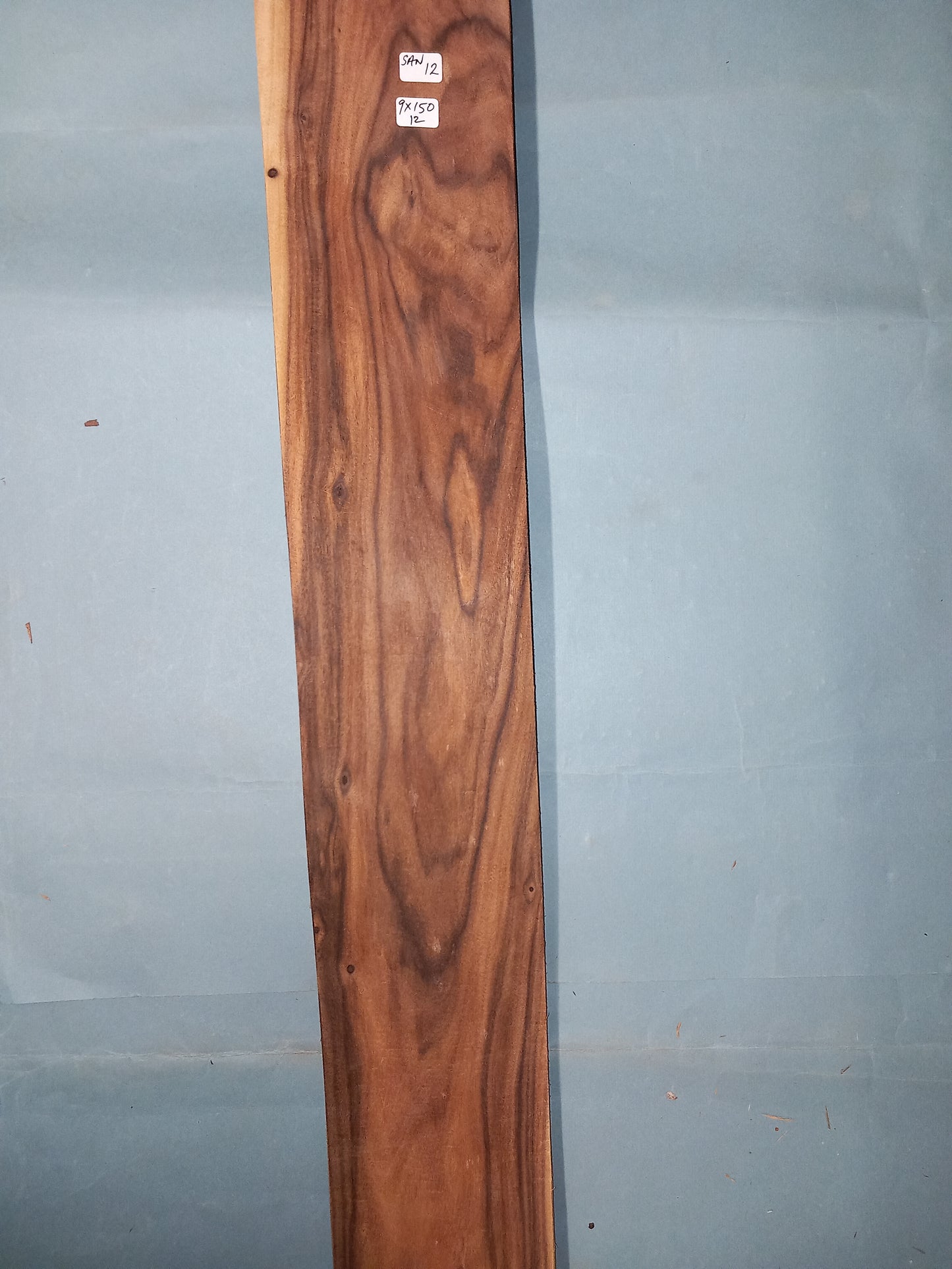 LARGE CONSECUTIVE SHEETS OF SANTOS ROSEWOOD VENEER 9 X 150 CM