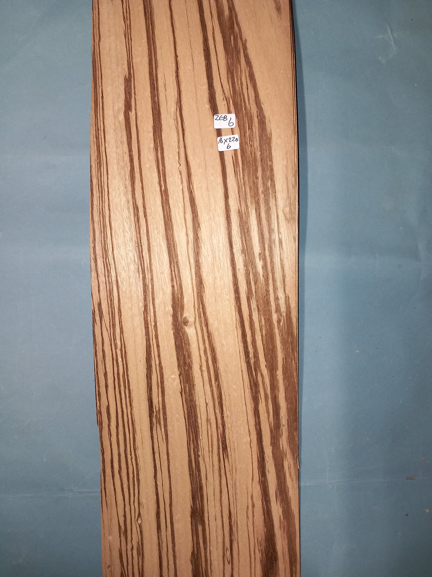 ZEBRANO - 1 LARGE CONSECUTIVE SHEET 16x220cm