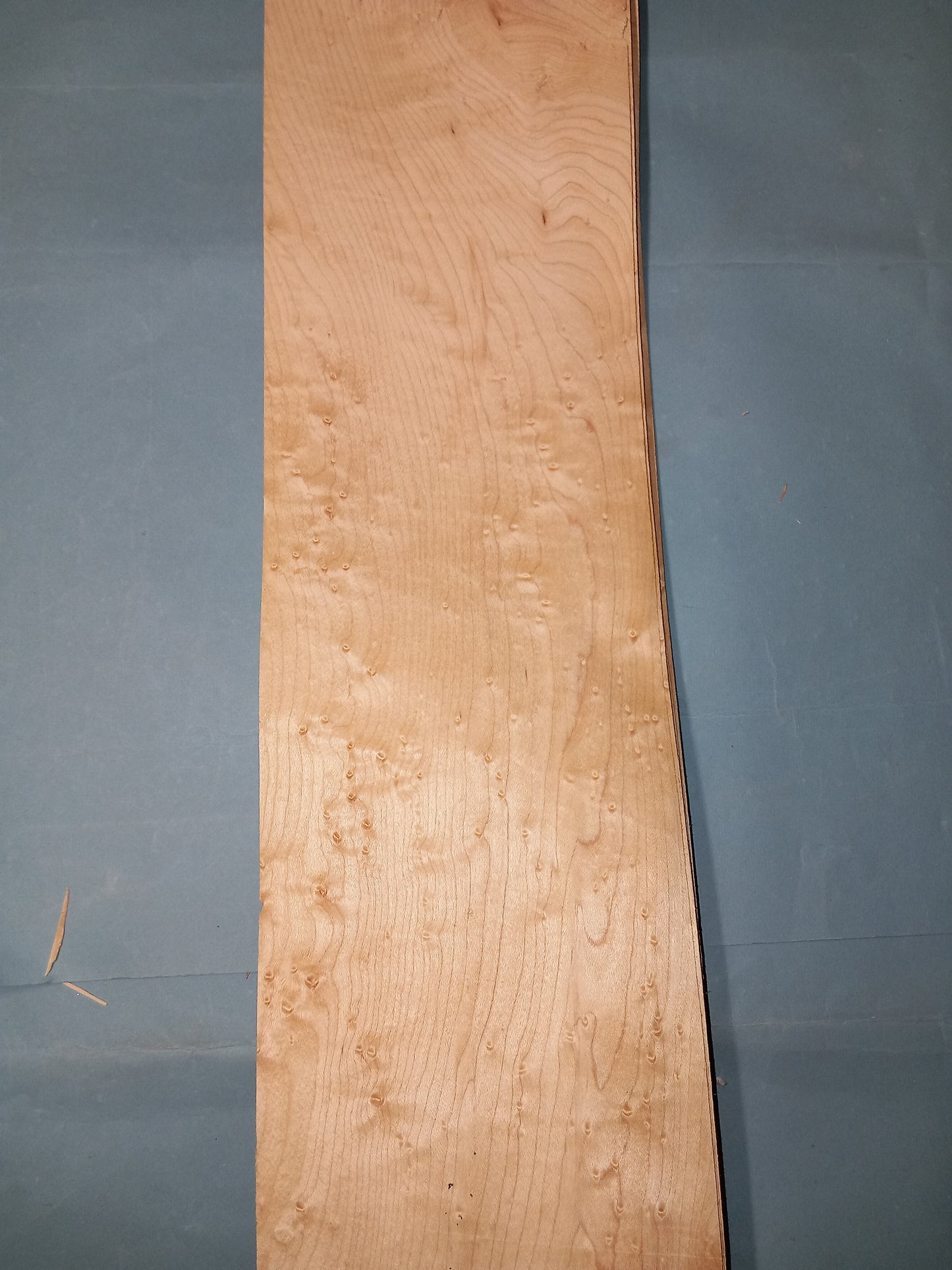 LARGE CONSECUTIVE SHEETS OF BIRDS EYE MAPLE VENEER 16 X 210 CM