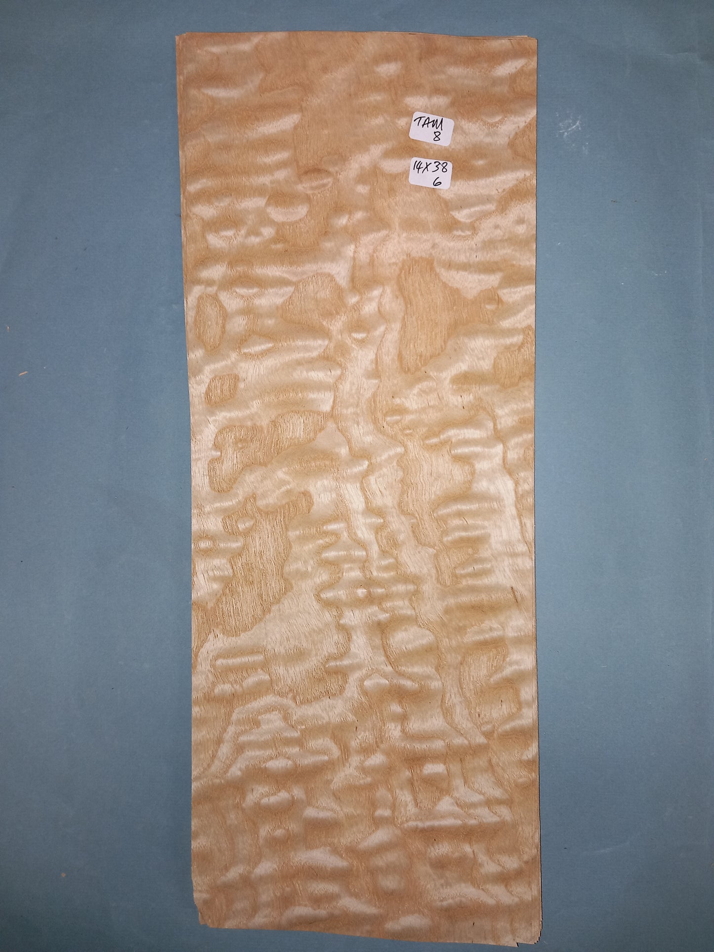 CONSECUTIVE SHEETS OF TAMO ASH VENEER 16 X 39 CM