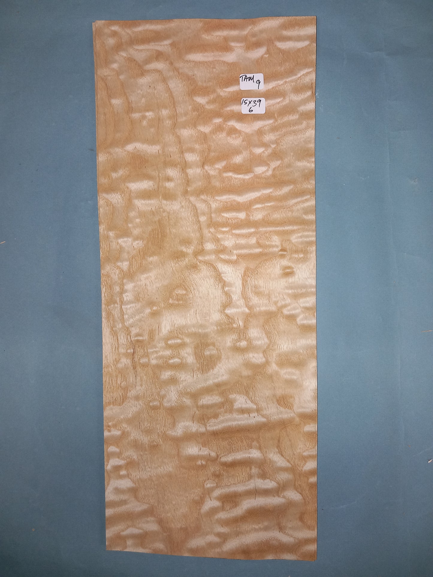 CONSECUTIVE SHEETS OF TAMO ASH VENEER 15 X 39 CM