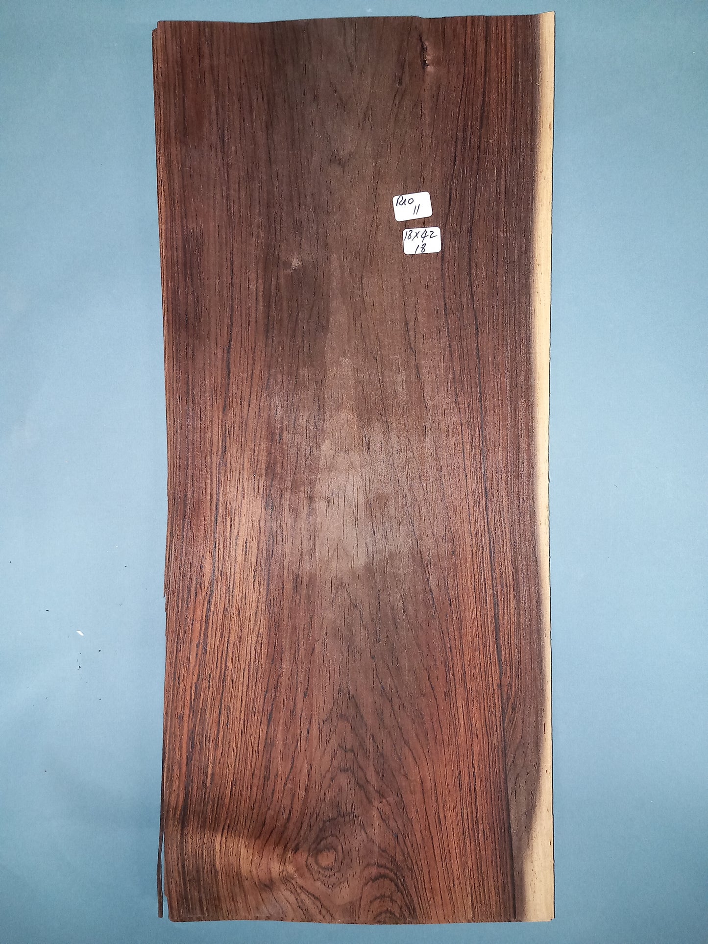 CONSECUTIVE SHEETS OF RIO ROSEWOOD VENEER 18 X 42 CM