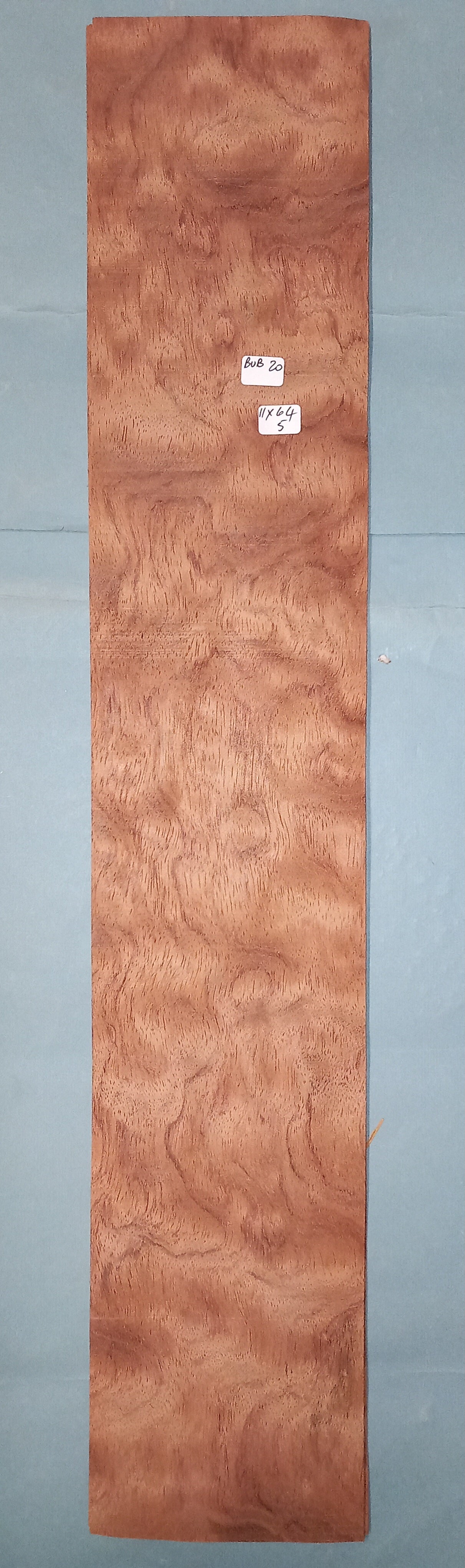 BUBINGA - 1 CONSECUTIVE SHEET 11x64cm