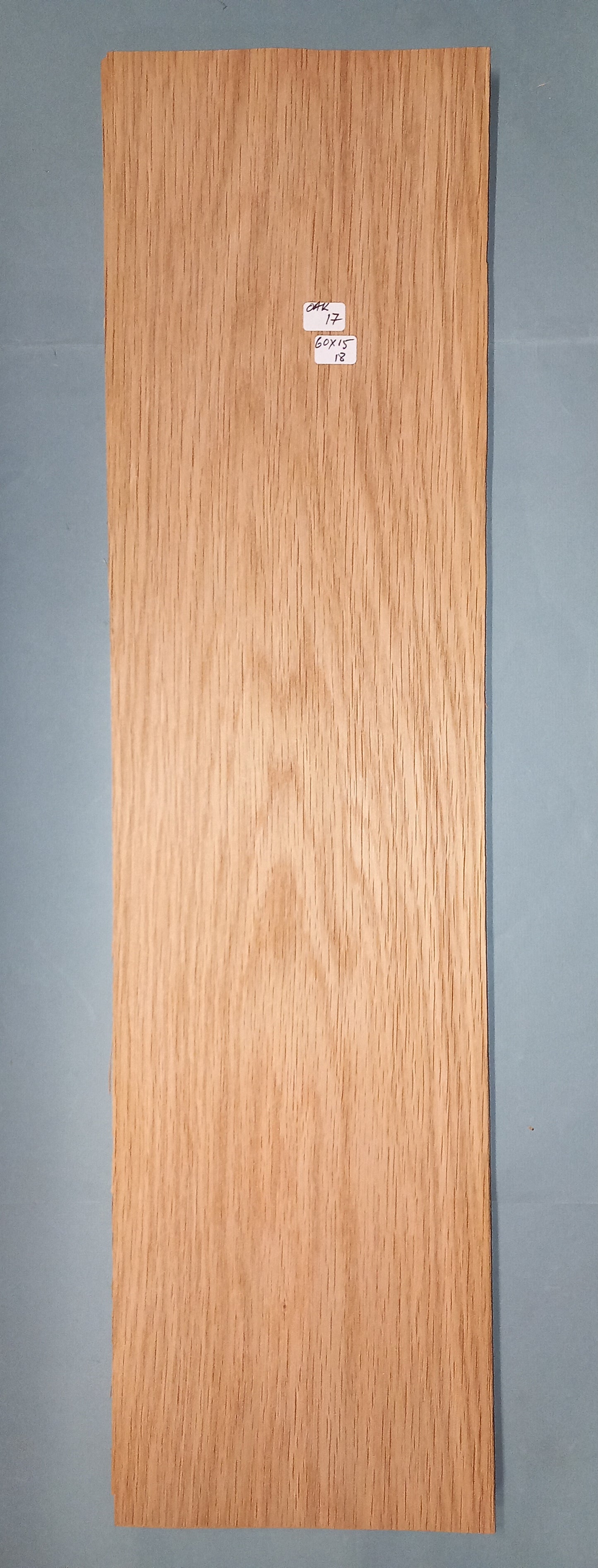 CONSECUTIVE SHEETS OF OAK VENEER 60 X 15 CM