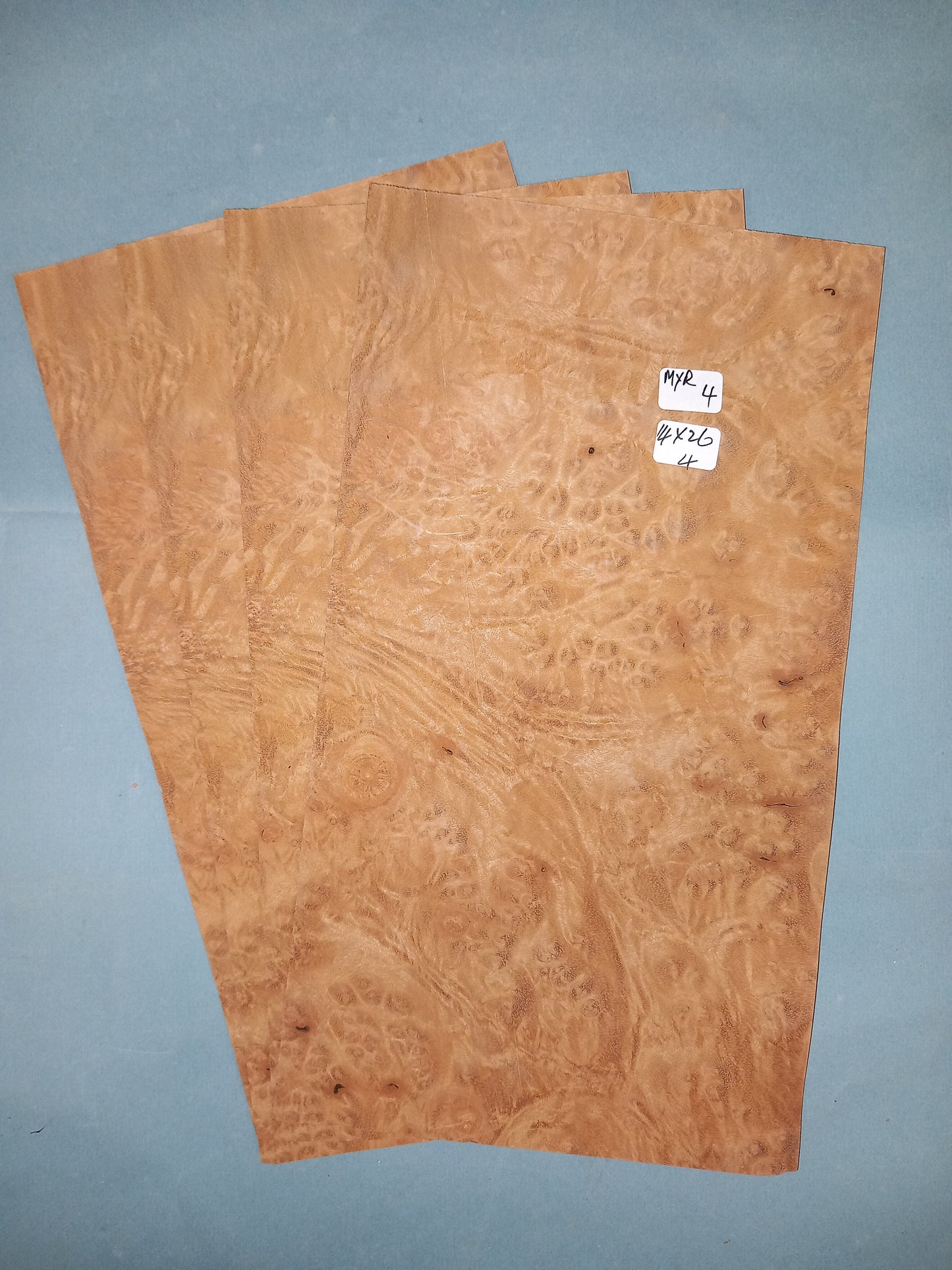 MYRTLE BURR - 4 CONSECUTIVE SHEETS 14x26cm