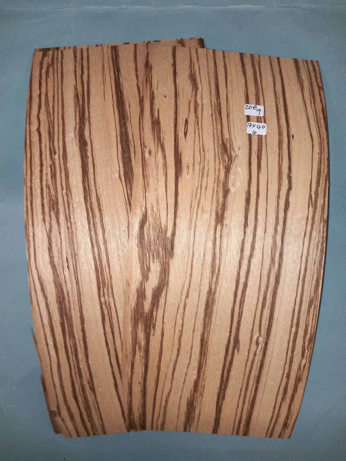 ZEBRANO - 2 CONSECUTIVE SHEETS 13x39cm