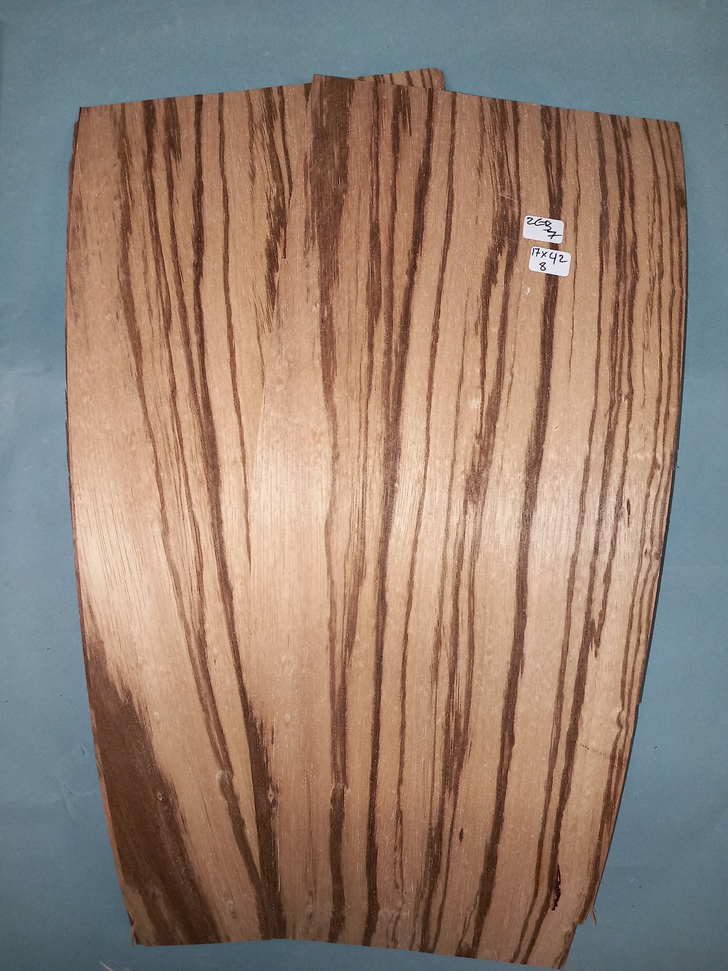 ZEBRANO - 2 CONSECUTIVE SHEETS 17x42cm