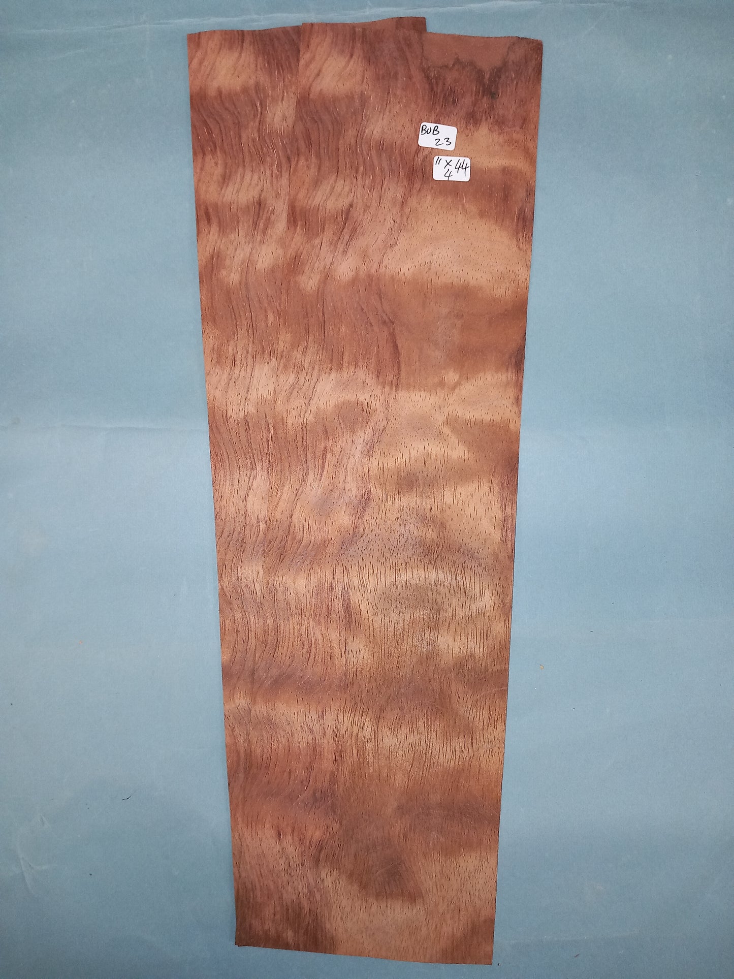 BUBINGA - 2 CONSECUTIVE SHEETS 11x44cm