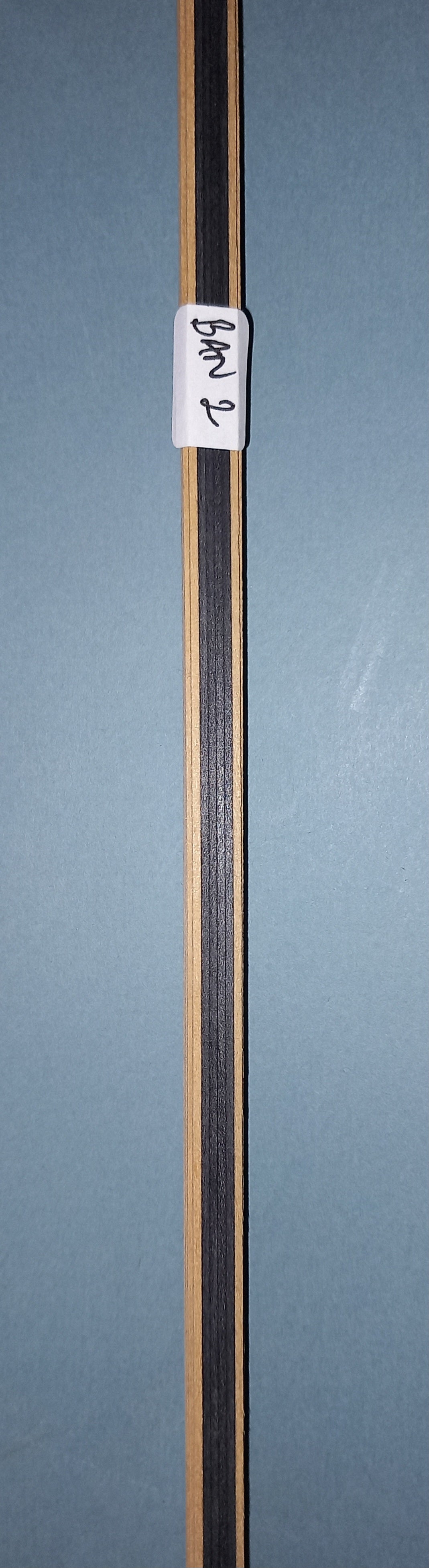 EBONY MARQUETRY INLAY BANDINGS 1MM THICK 6.5MM X 84CM
