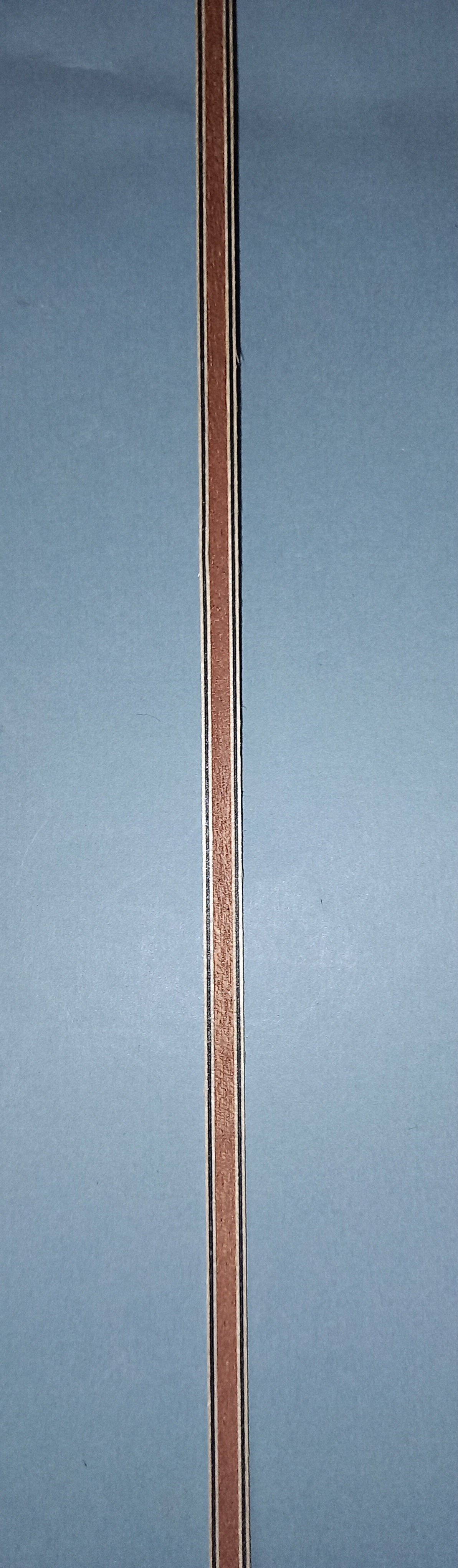 MAHOGANY MARQUETRY INLAY BANDINGS 1.2 MM THICK 6 MM X 64CM