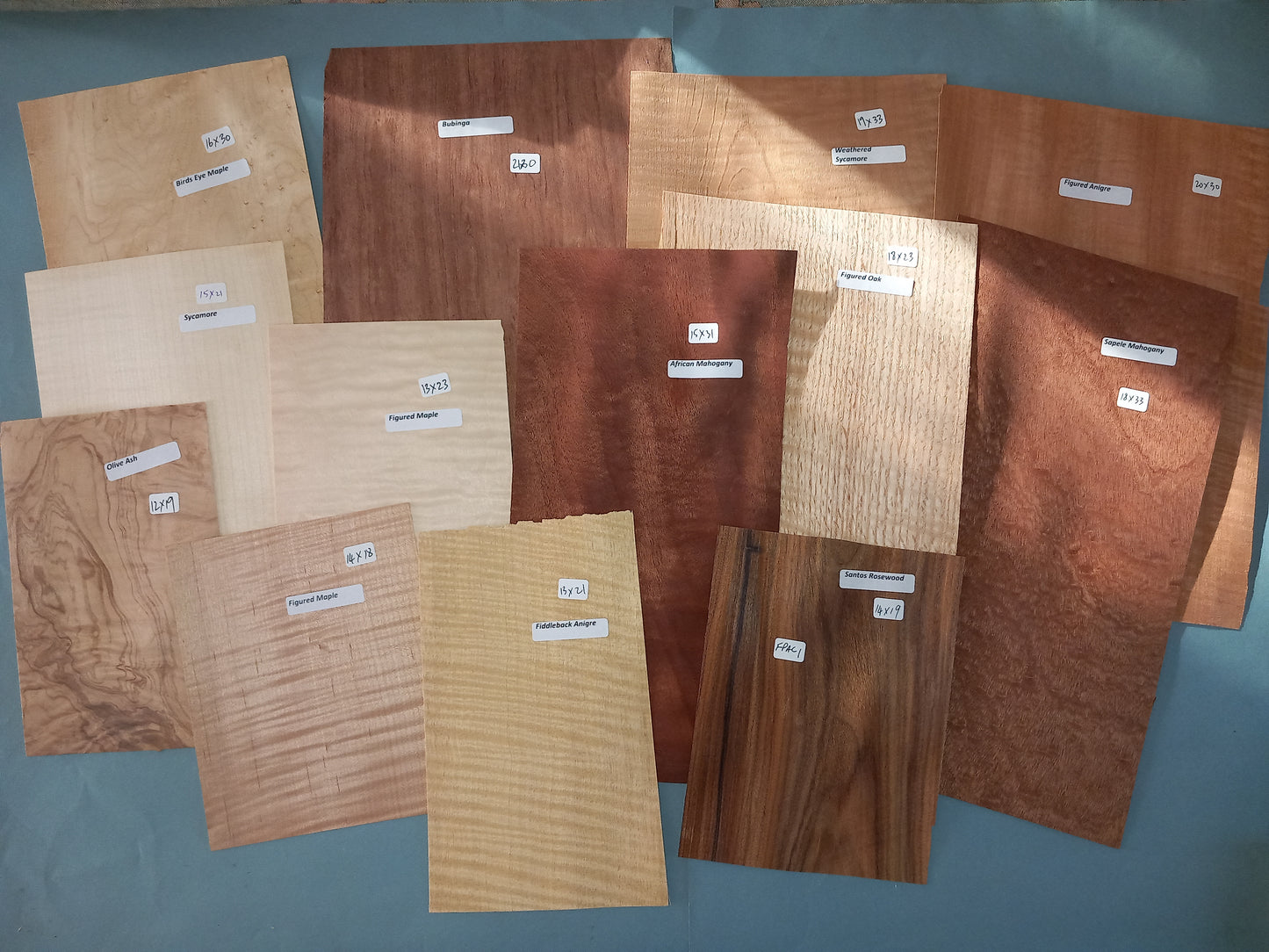 MIXED FIGURED PACK VENEERS    FPAC1