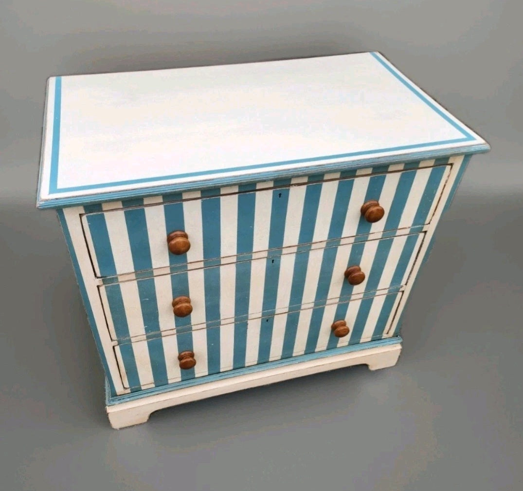 Edwardian painted  chest of drawers ,antique, 19th century