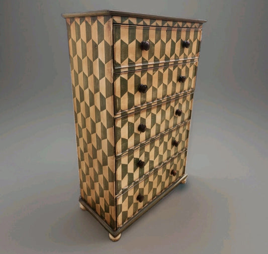 TALL VICTORIAN CHEST OF DRAWERS