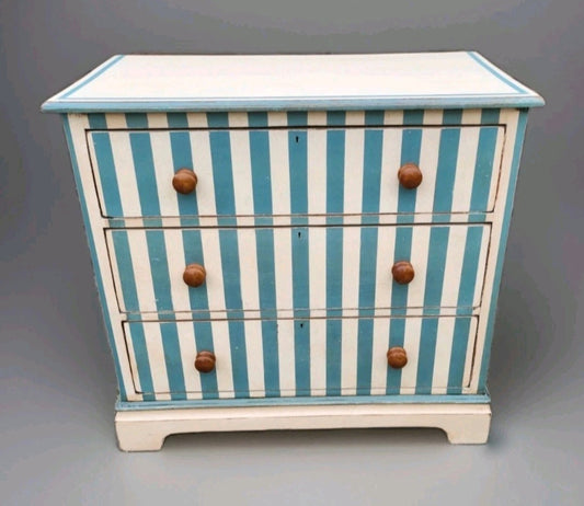 Edwardian painted  chest of drawers ,antique, 19th century