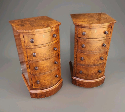 PAIR OF VICTORIAN BEDSIDE CHESTS
